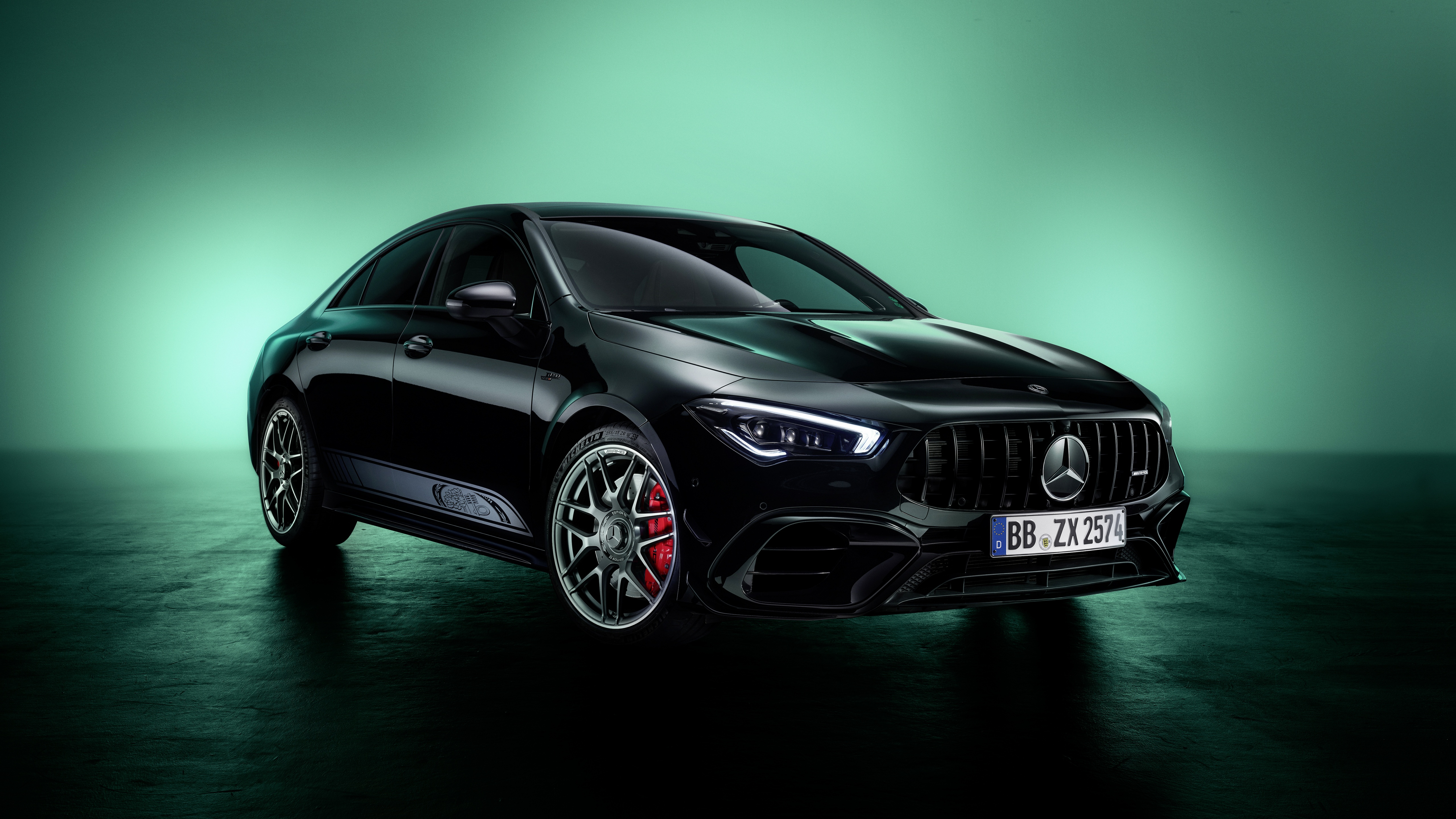 Mercedes AMG CLA 45 S 4MATIC+ Edition 55 Wallpaper 4K, 2022, Black Cars, 5K, Cars