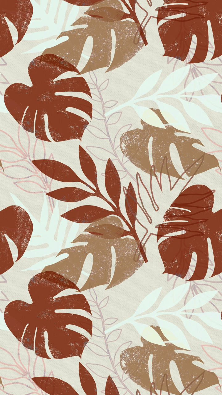 Free: Earthy tropical pattern iPhone wallpaper