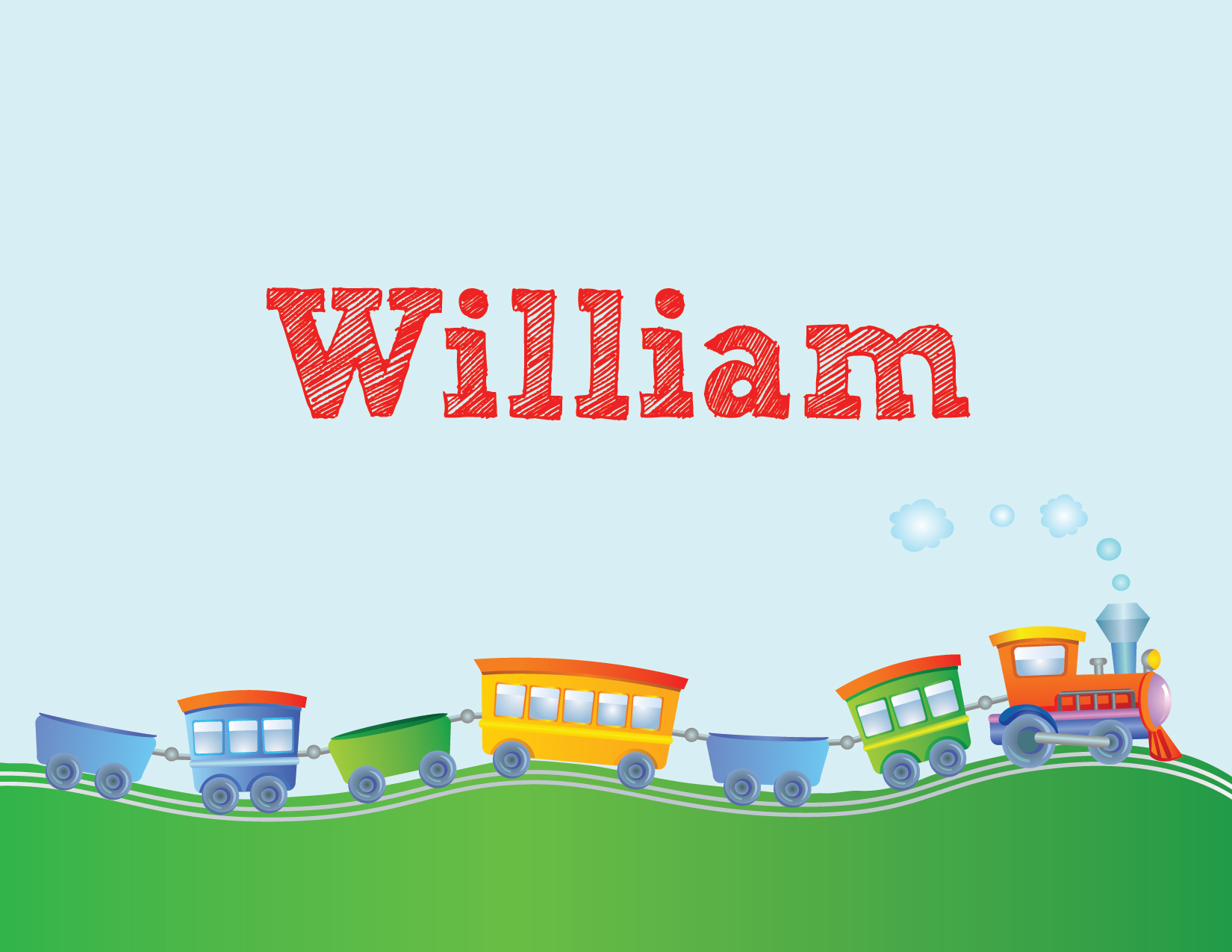 background train track cartoon