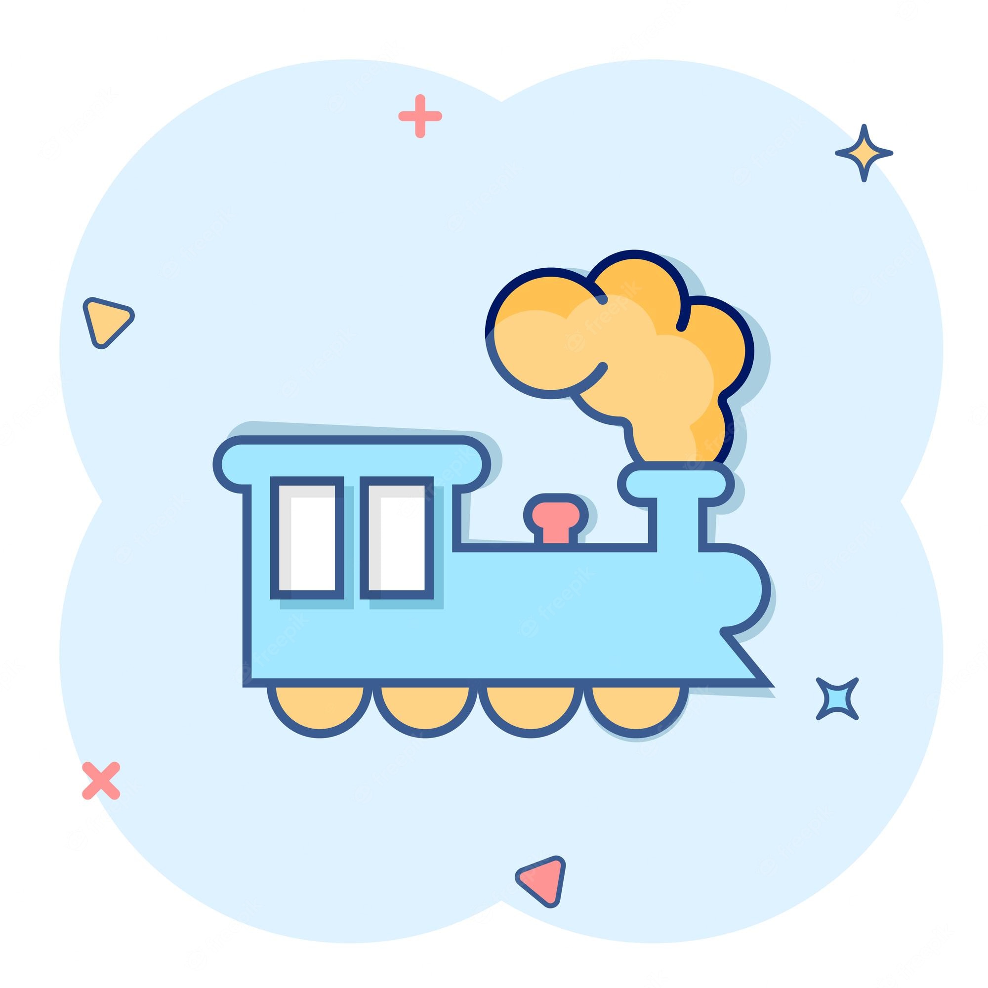 Train cartoon Image. Free Vectors, & PSD
