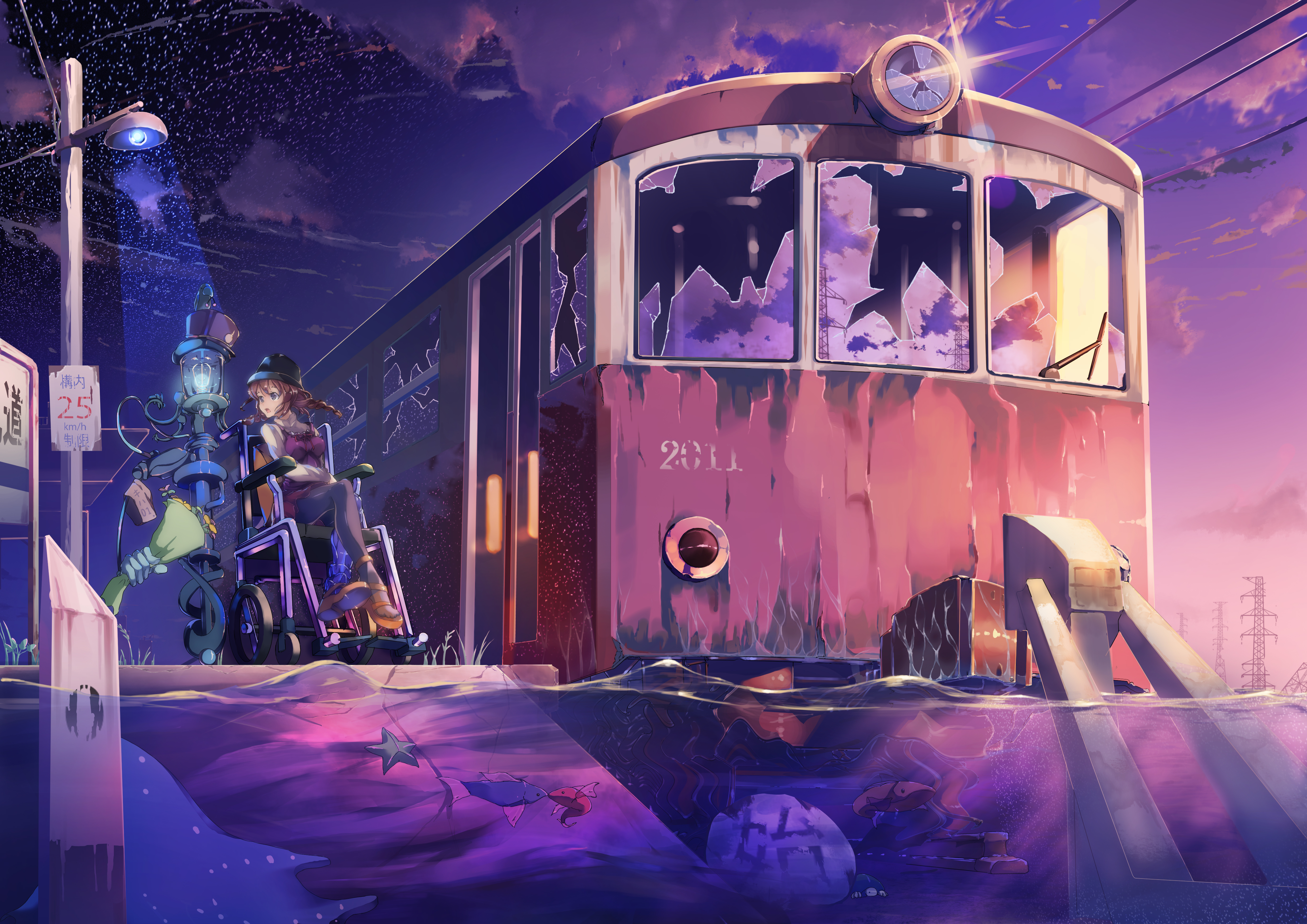 Anime Train HD Wallpaper and Background