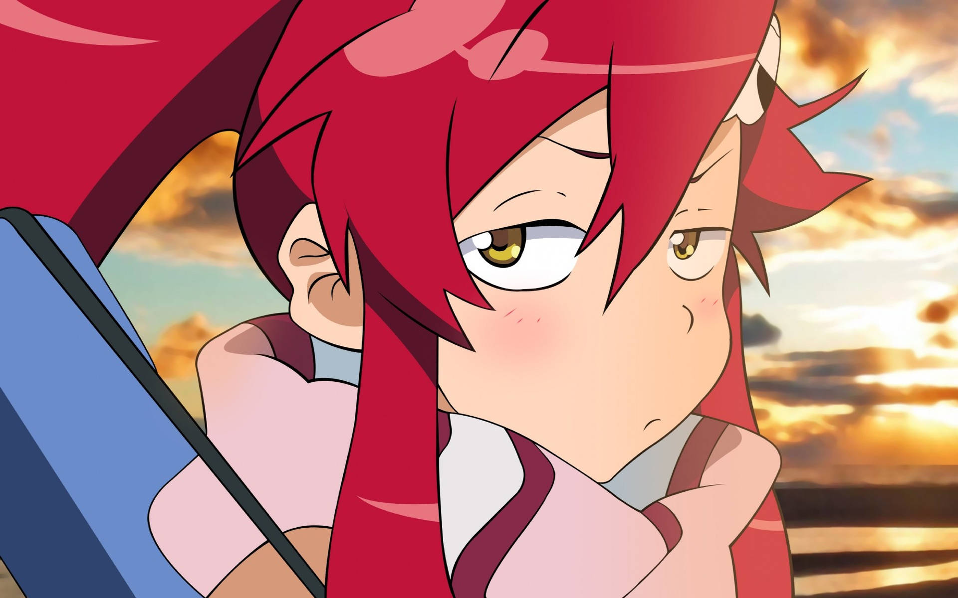 Download Top Anime Yoko Littner Side Eye Wallpaper