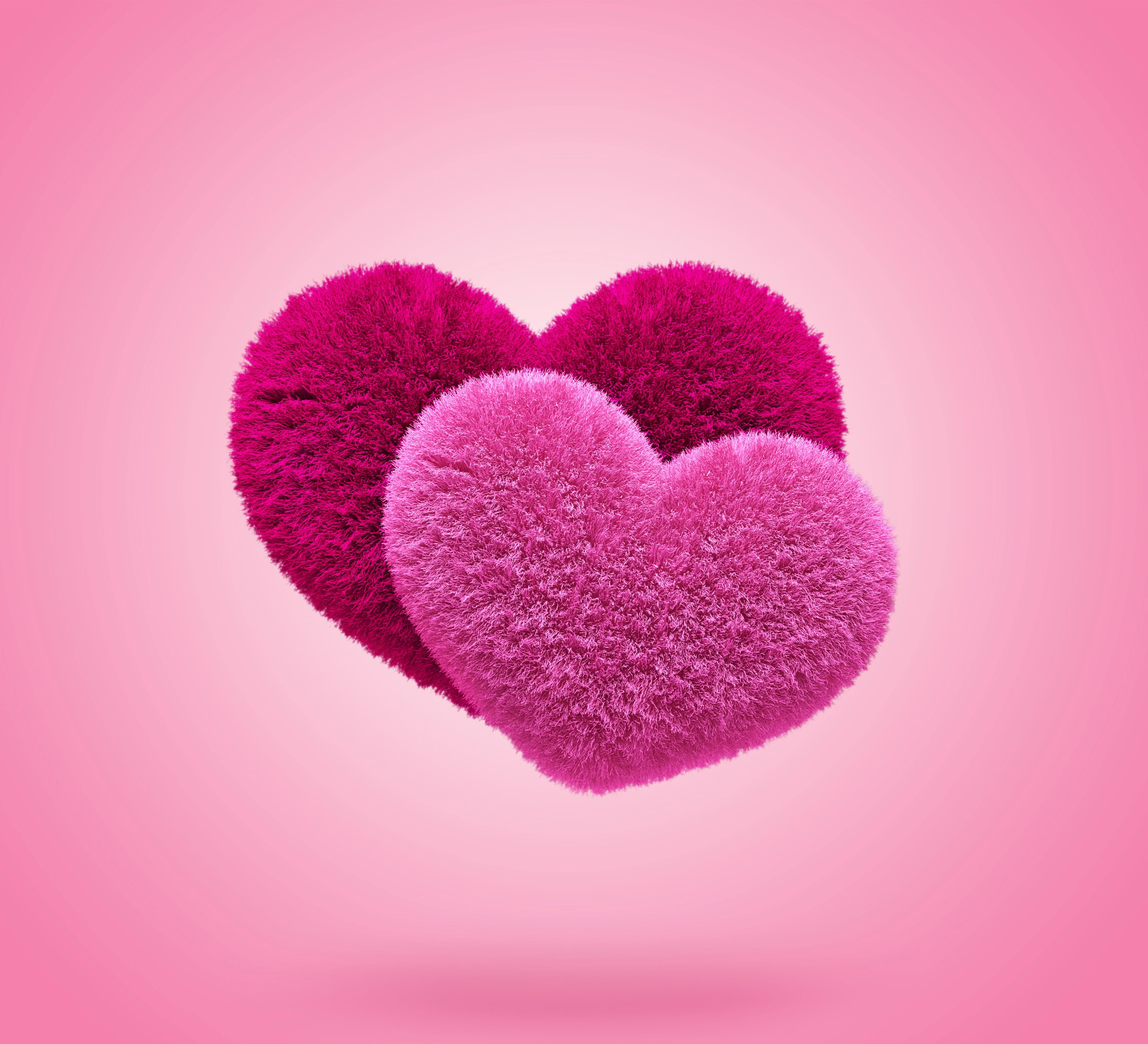 pink and red heart photo #hearts #love #fluffy #pink #hearts #fluffy K # wallpaper #hdwallpaper #desktop. Heart wallpaper, Flower phone wallpaper, Pink heart