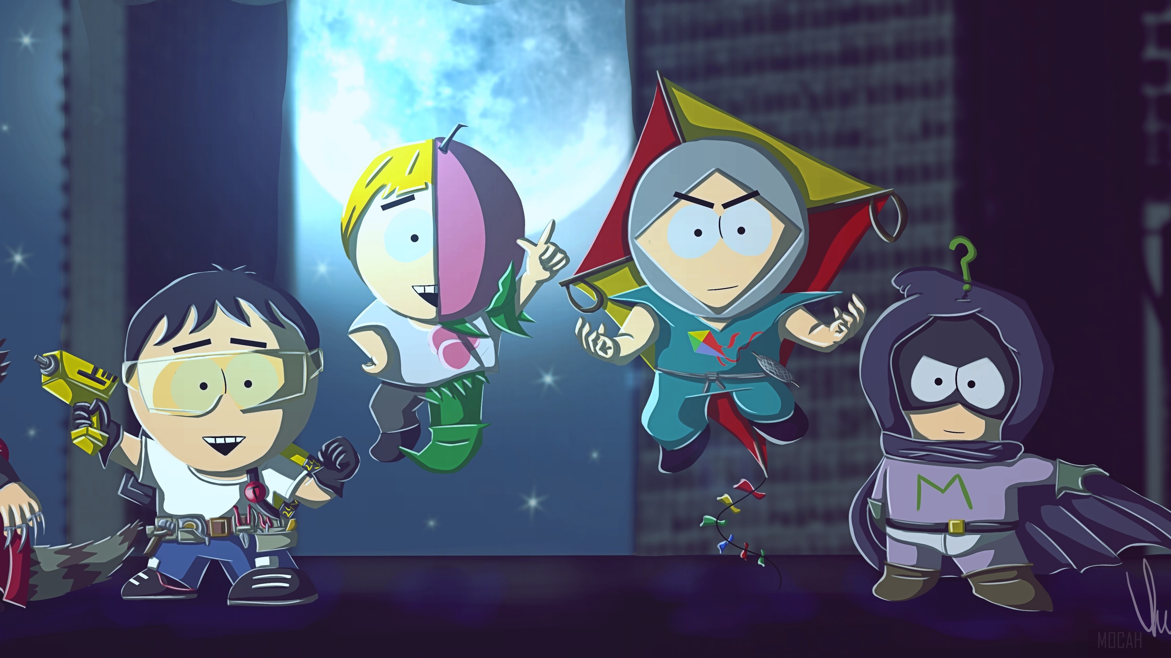 South Park Superheroes Fan art 4k Gallery HD Wallpaper