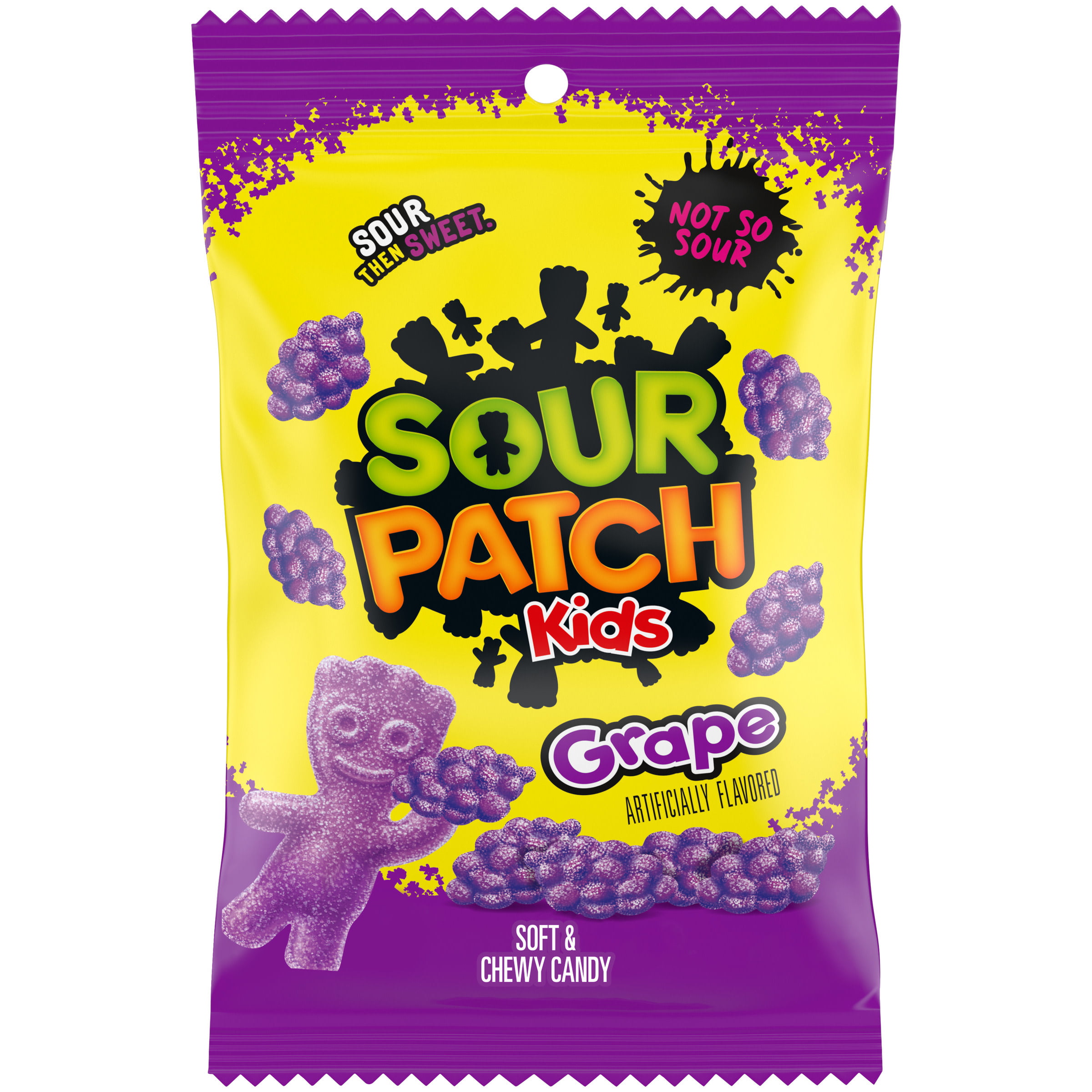 SOUR PATCH KIDS Grape Soft and Chewy Candy, 8.02 oz