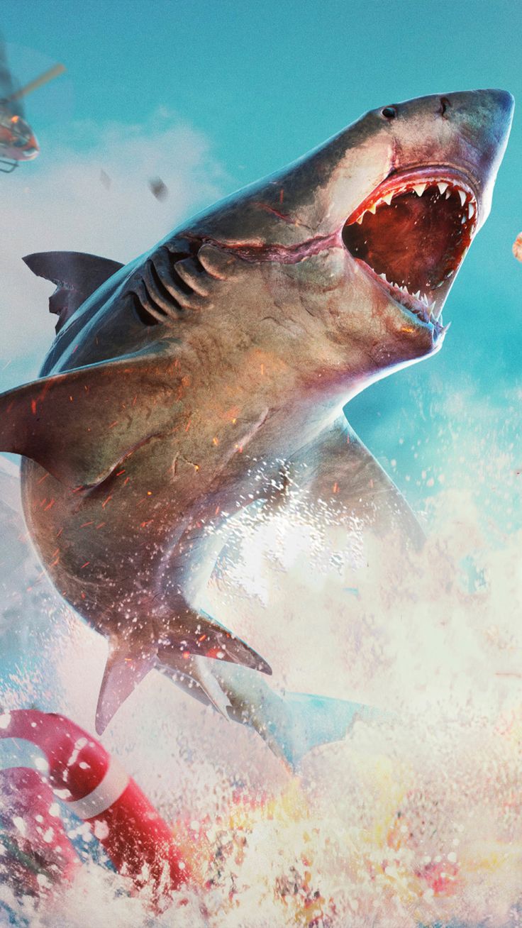 Maneater Video Game 4K Ultra HD Mobile Wallpaper for iPhone & Android