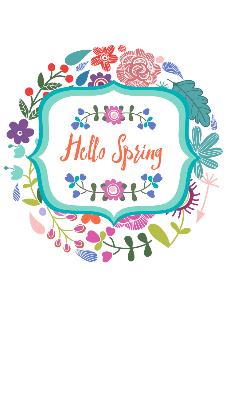 Hello Spring iPhone Wallpaper Collection