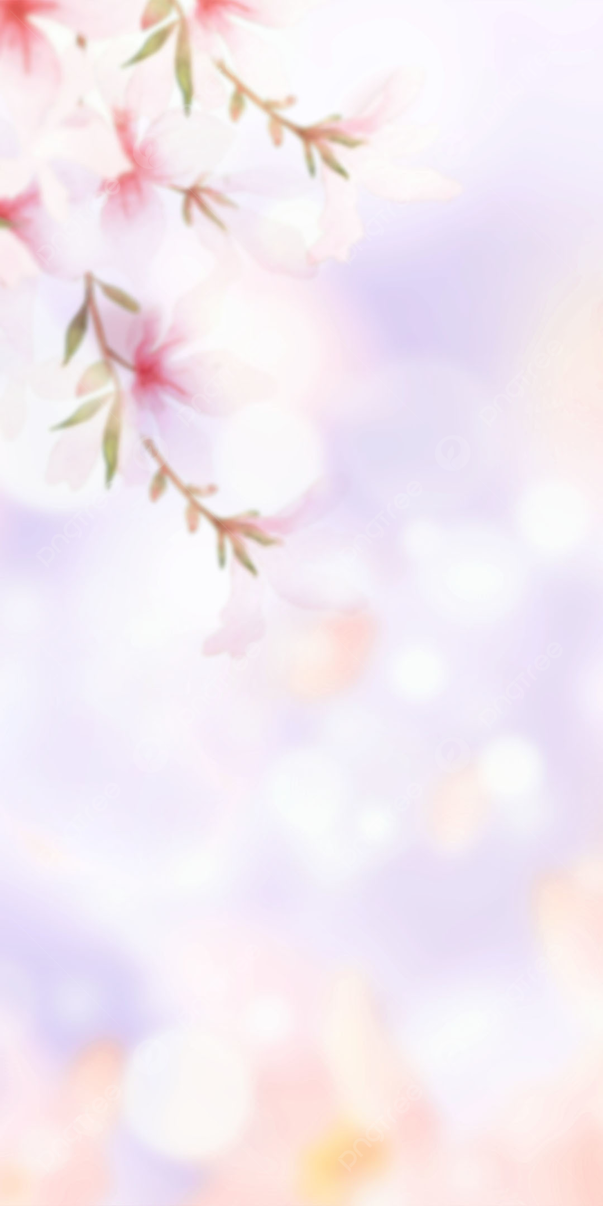 Spring Sunshine Peach Blossom Flower Wallpaper Background, Spring, Flowers, Wallpaper Background Image for Free Download