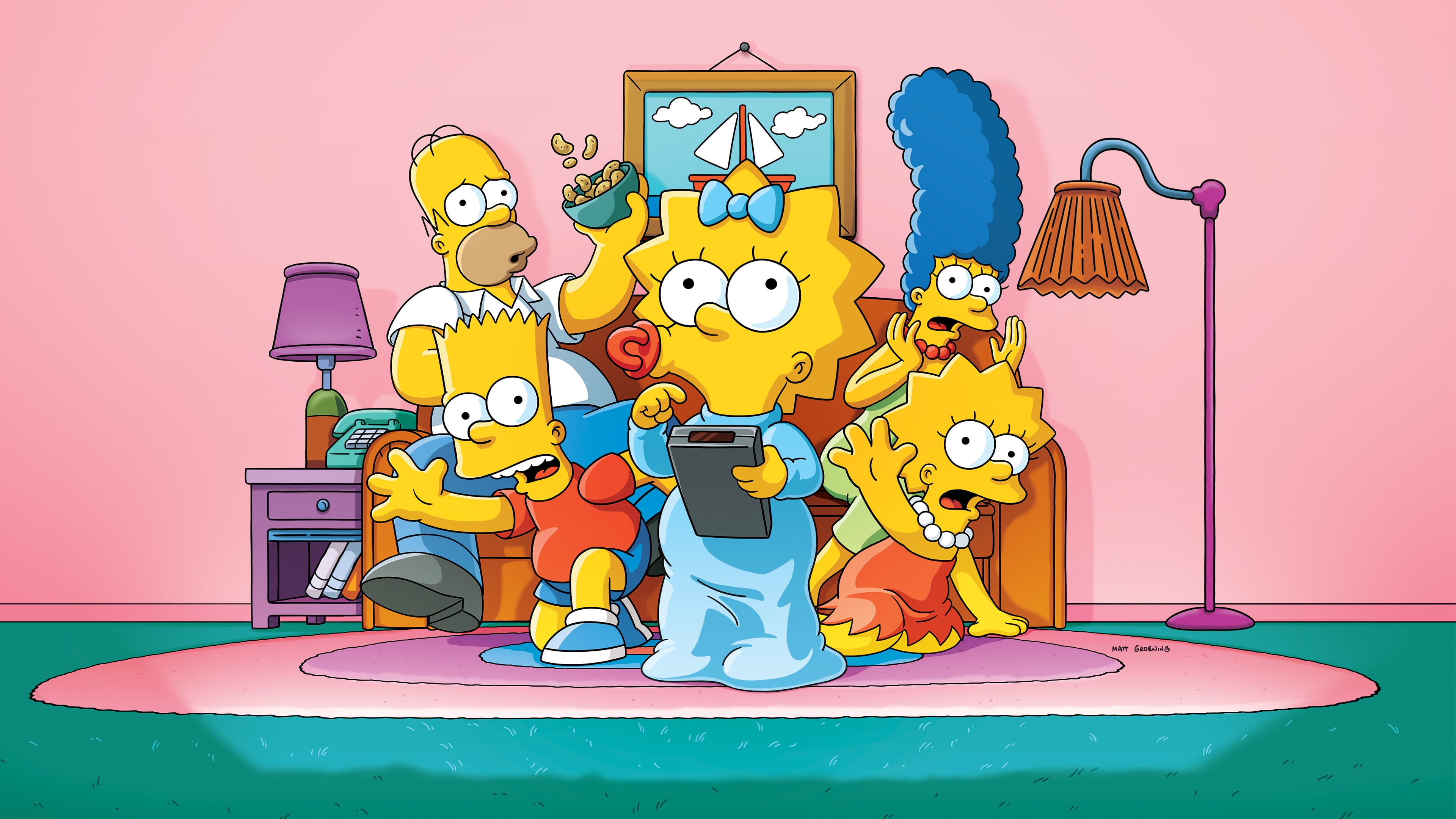 The Simpsons Wallpaper 4K, Simpson family, Movies