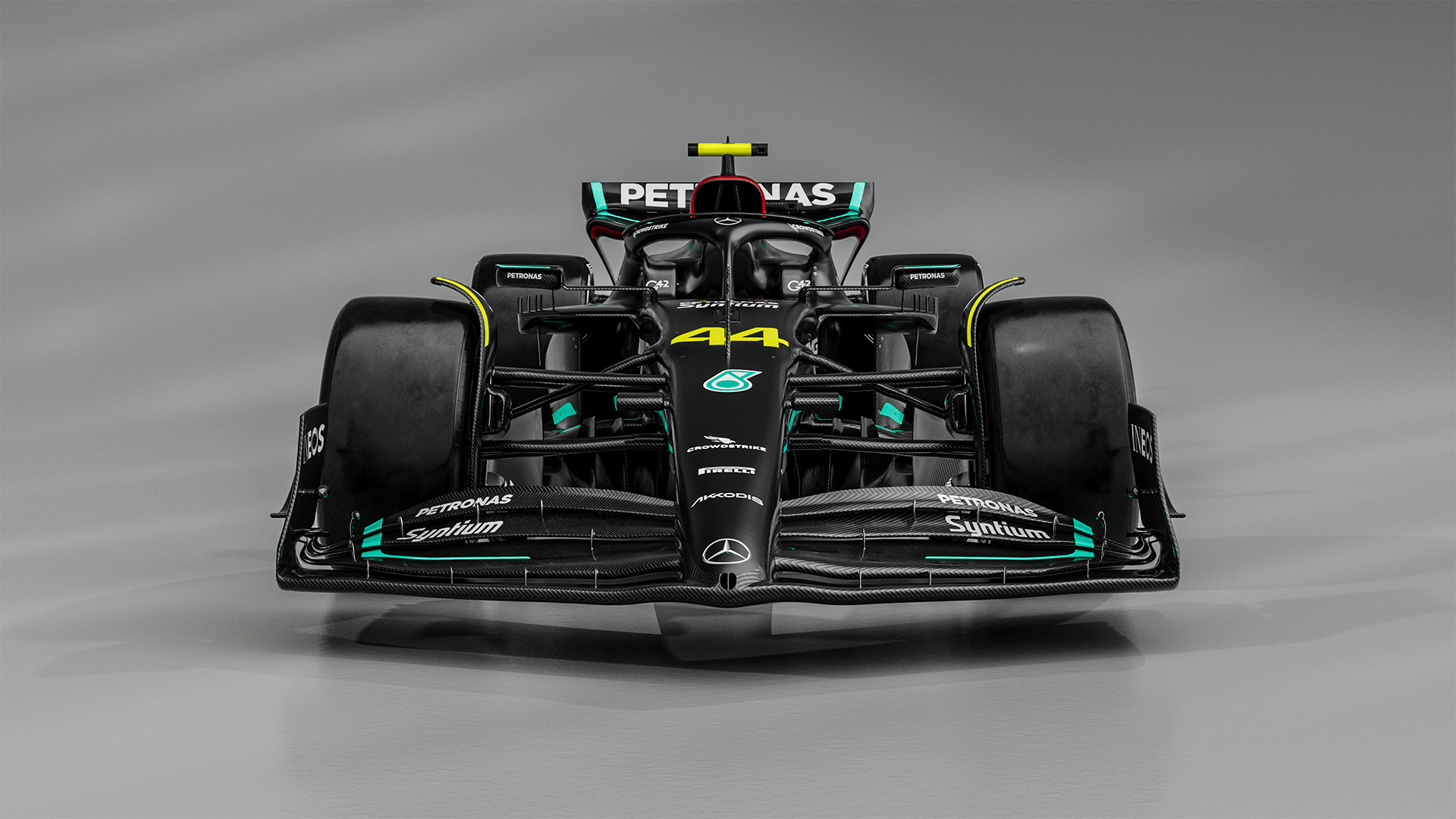 GALLERY: Take a closer look at the Mercedes W14 2023 F1 car and livery. Formula 1®