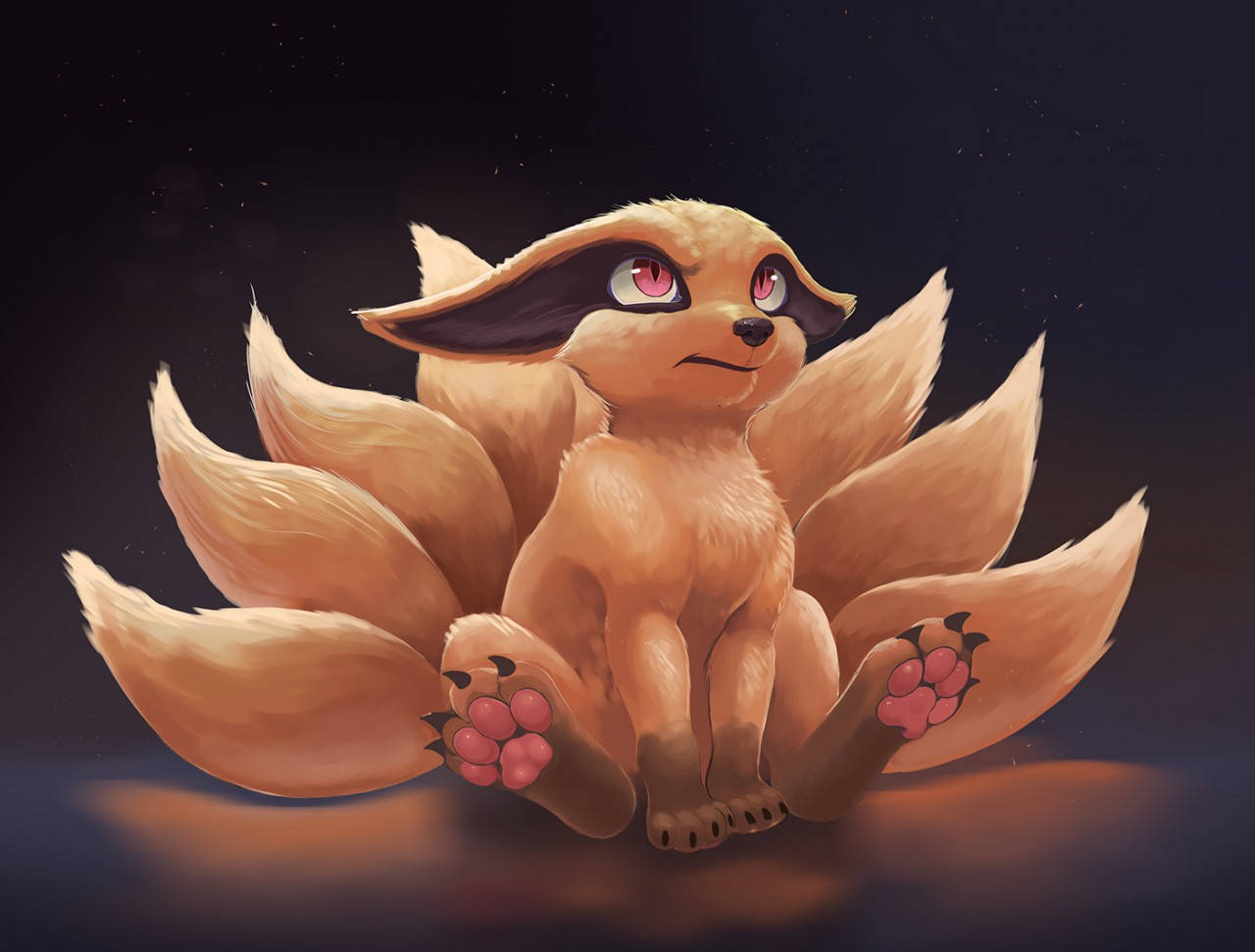 Download Kyuubi Nine Tailed Fox Wallpaper