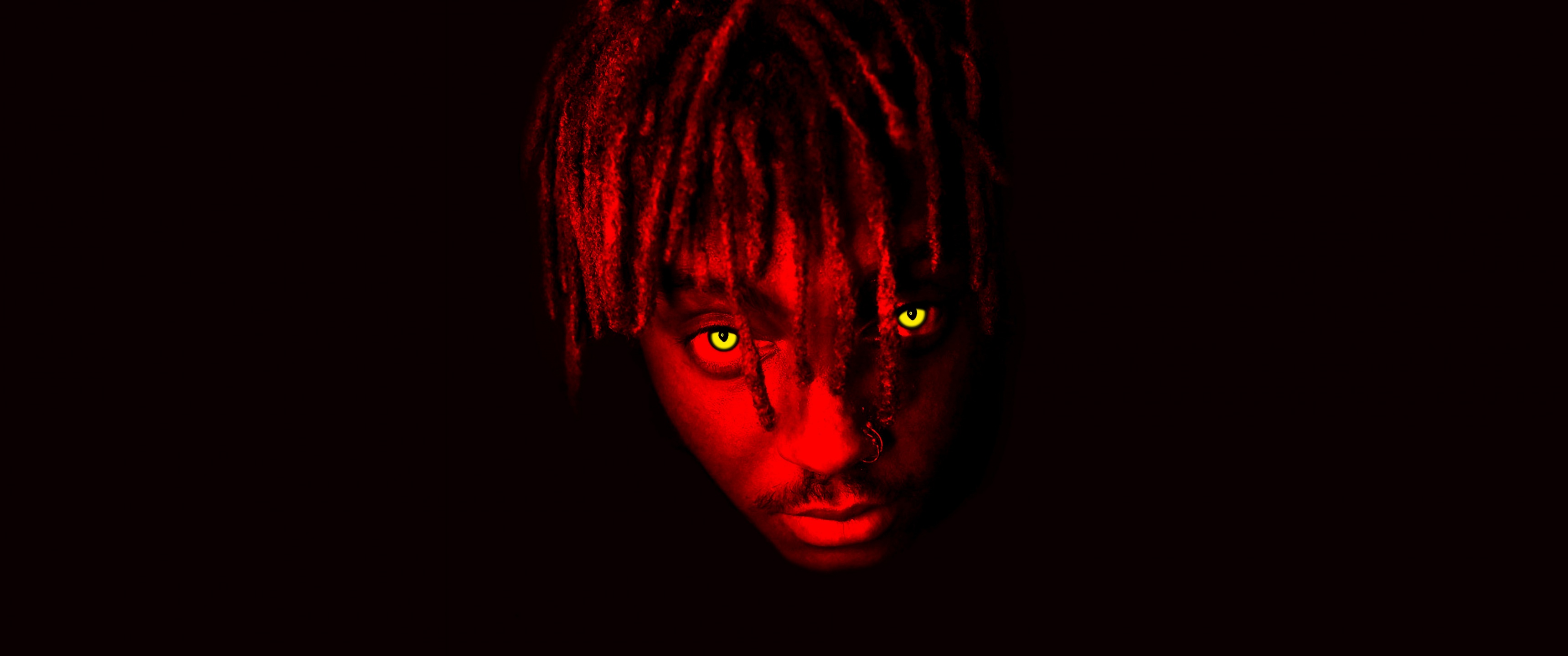 Juice Wrld Wallpaper 4K, Black Background, Black Dark