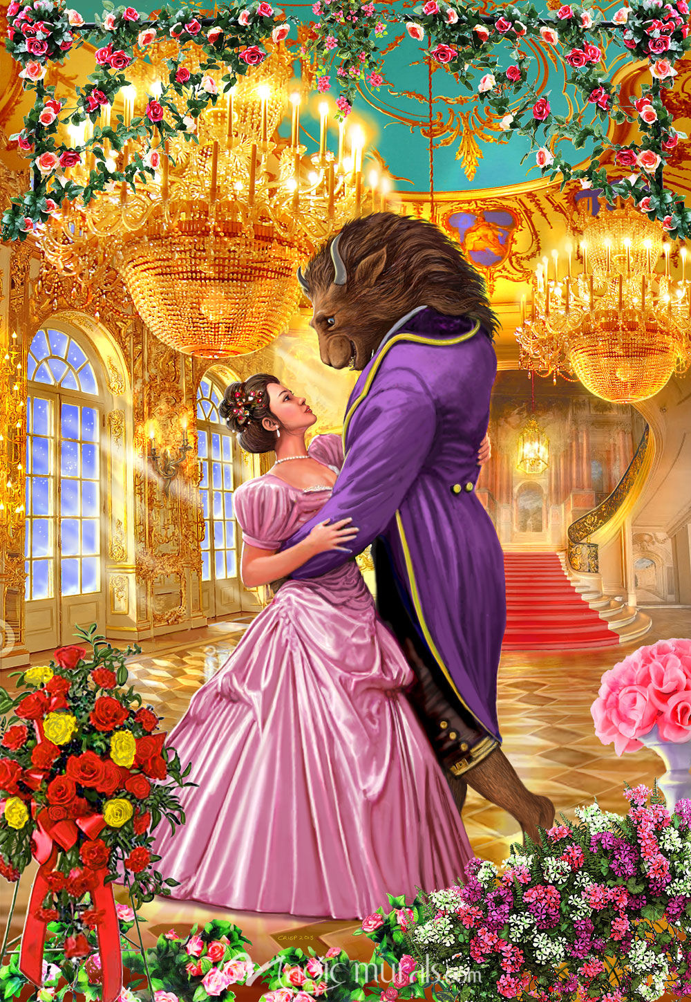 Beauty and the Beast Wallpaper Mural