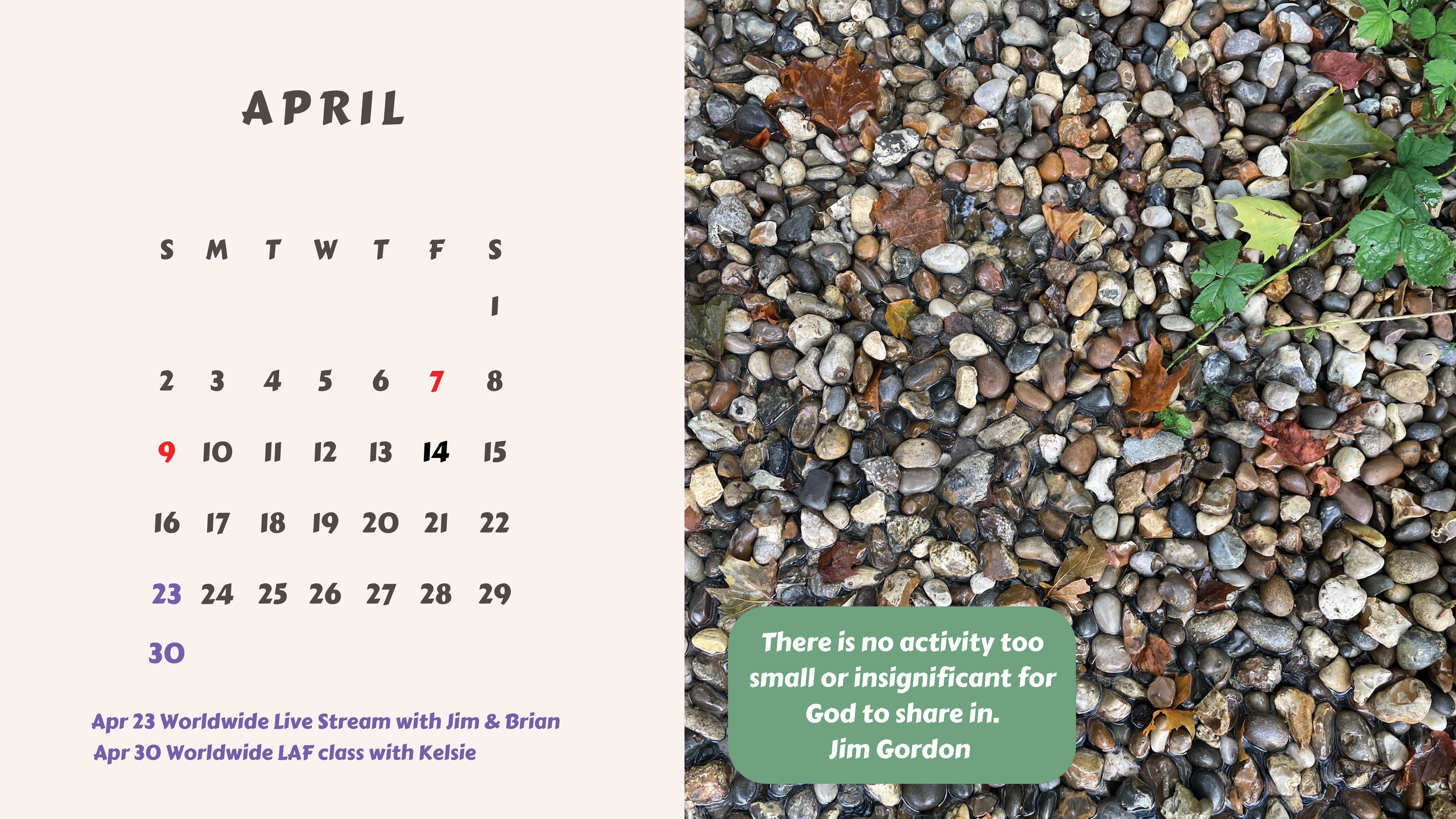 ILM Calendar Wallpaper