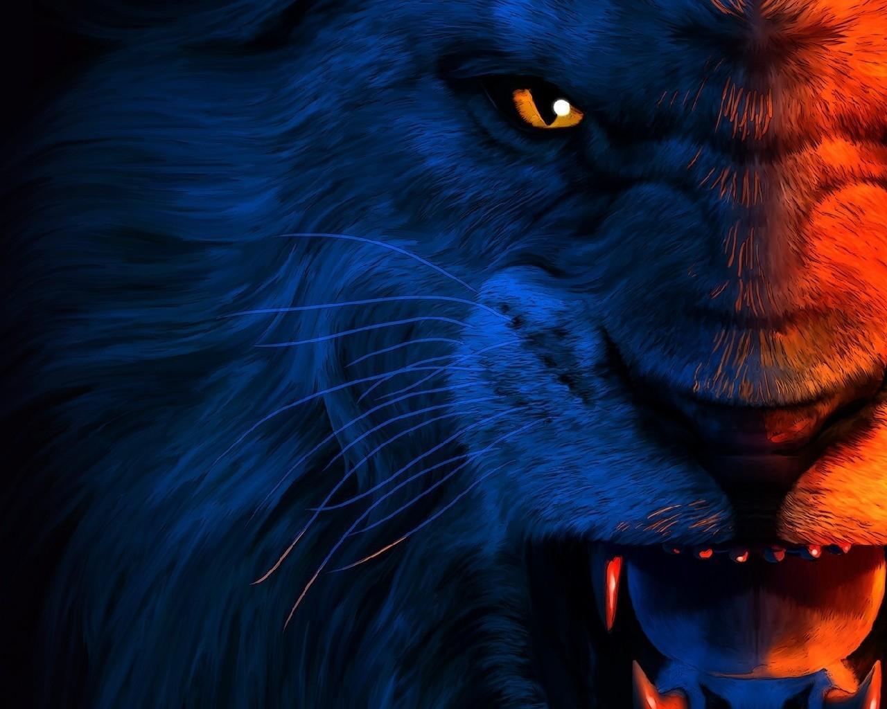 animated lion wallpaper hd