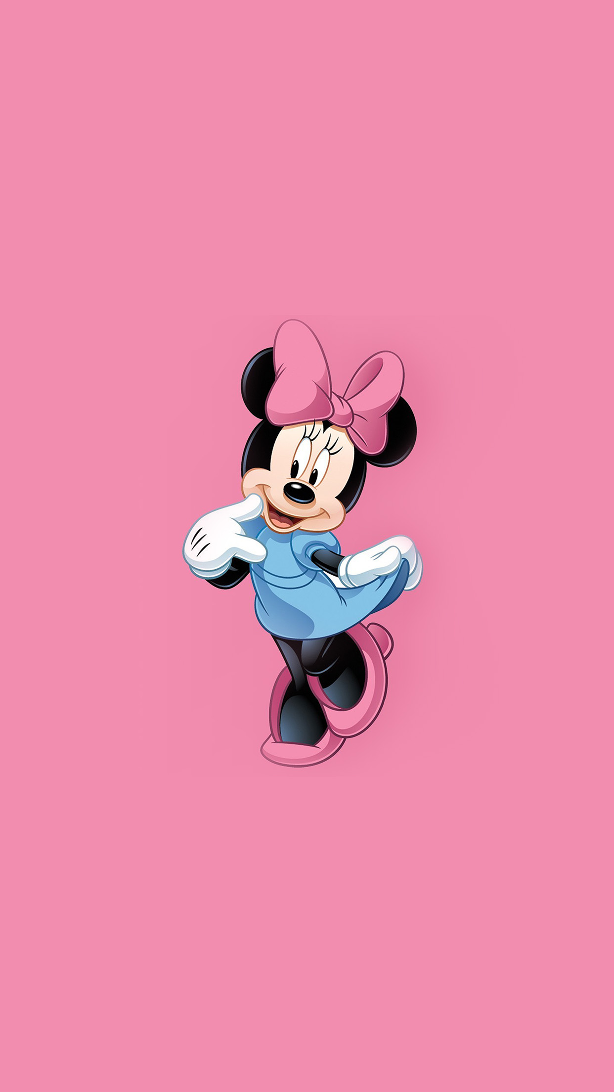 iPhone X wallpaper. minnie mouse logo disney art illustration