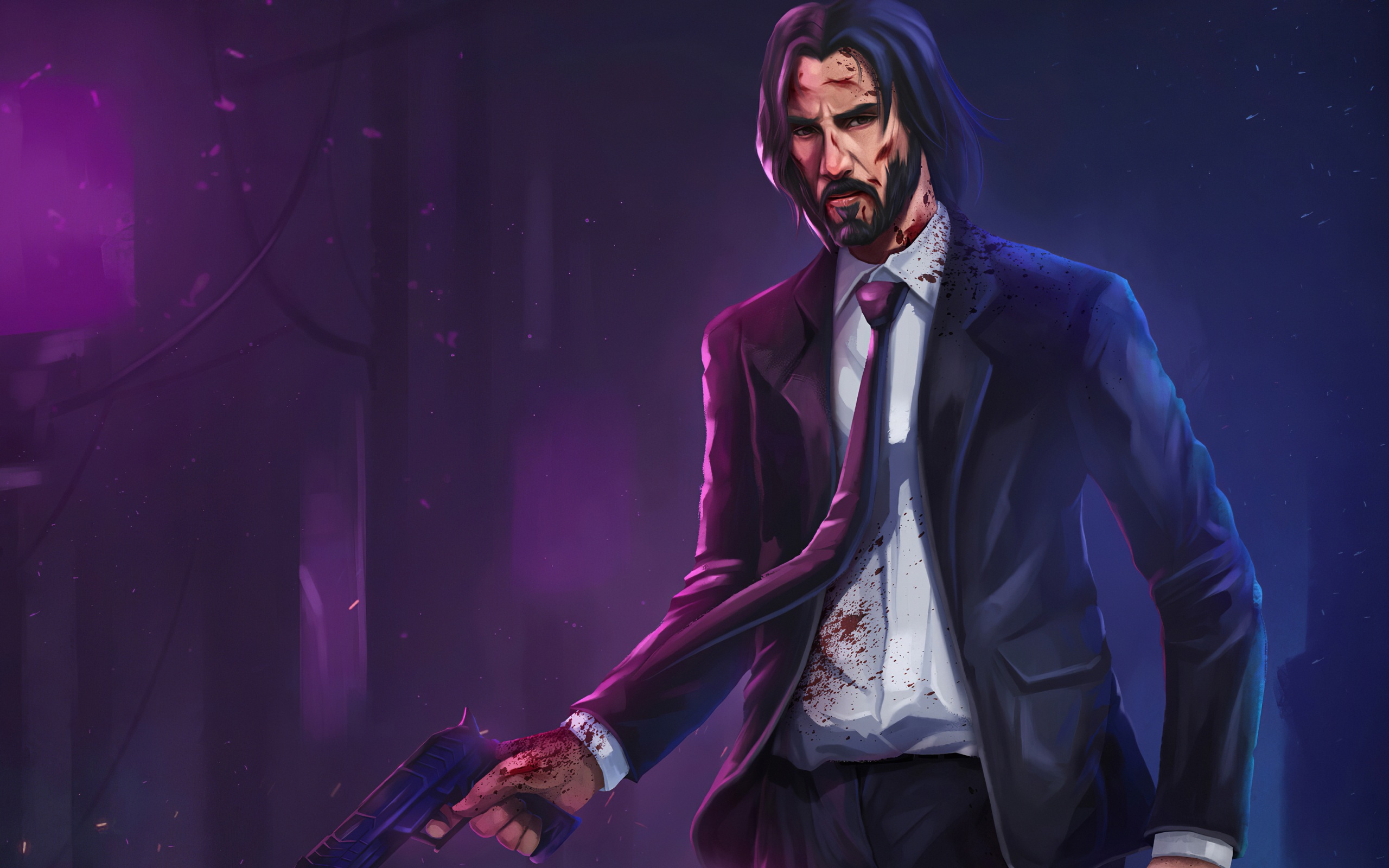 John Wick Cartoon Fan Art Wallpapers - Wallpaper Cave