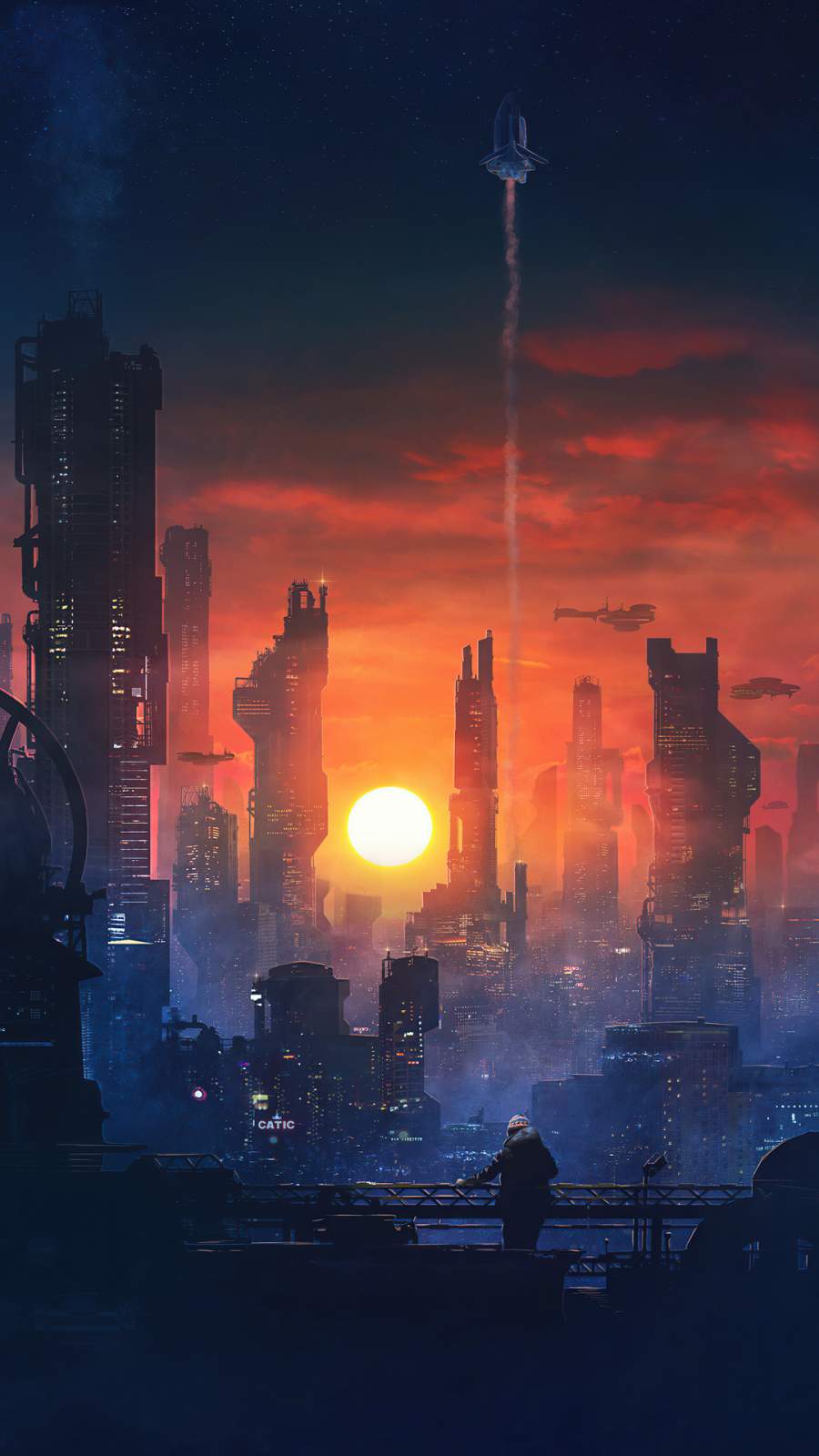 Neon City IPhone Wallpaper Wallpaper, iPhone Wallpaper