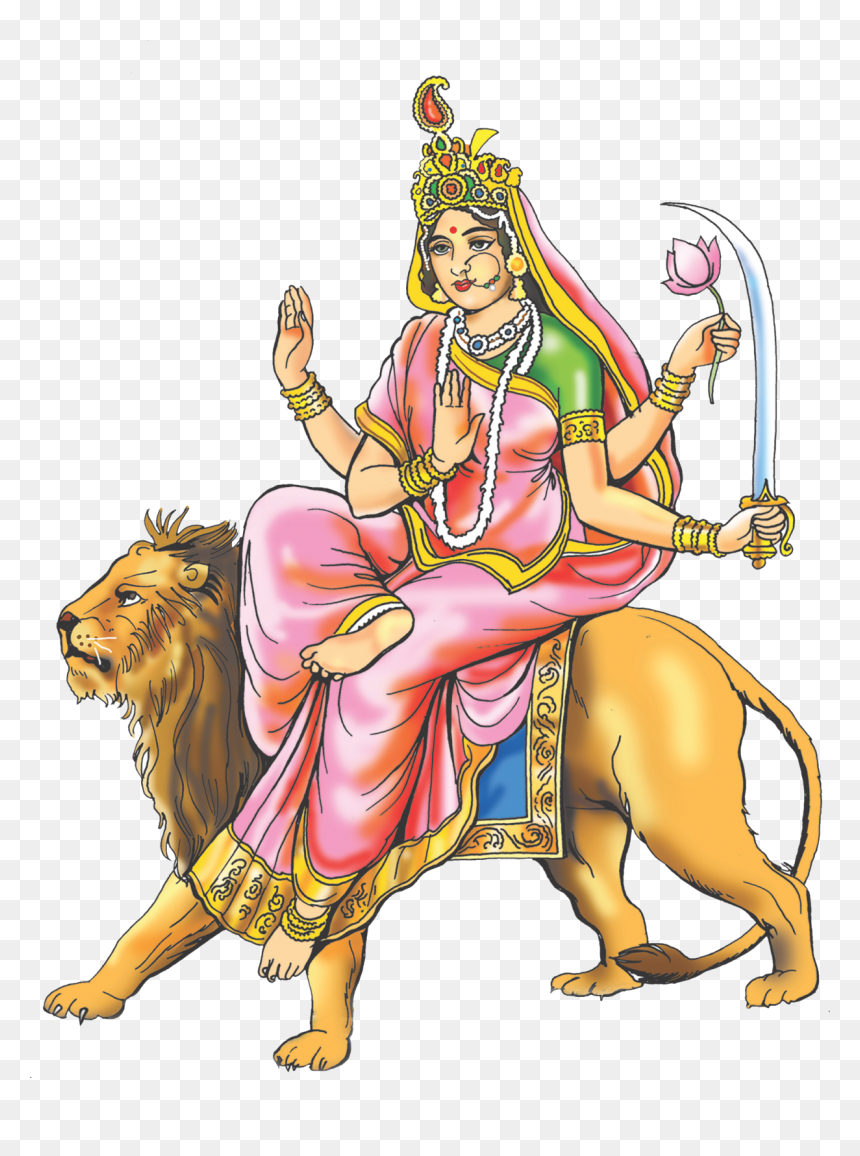 Maa Katyayani Image Png, Transparent Png