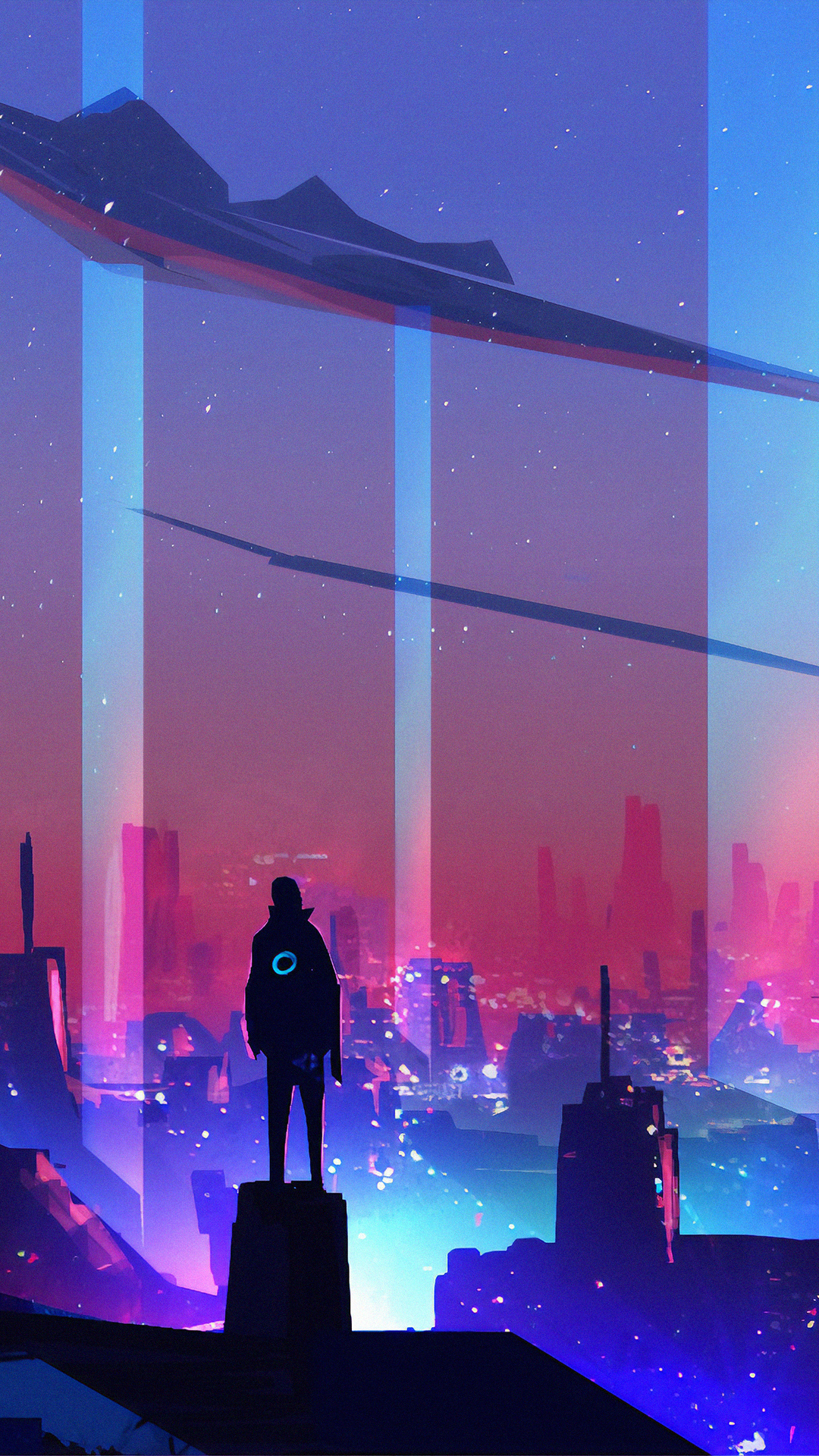 1080x1920 neon, city, artist, artwork, digital art, hd, artstation for iphone wallpaper