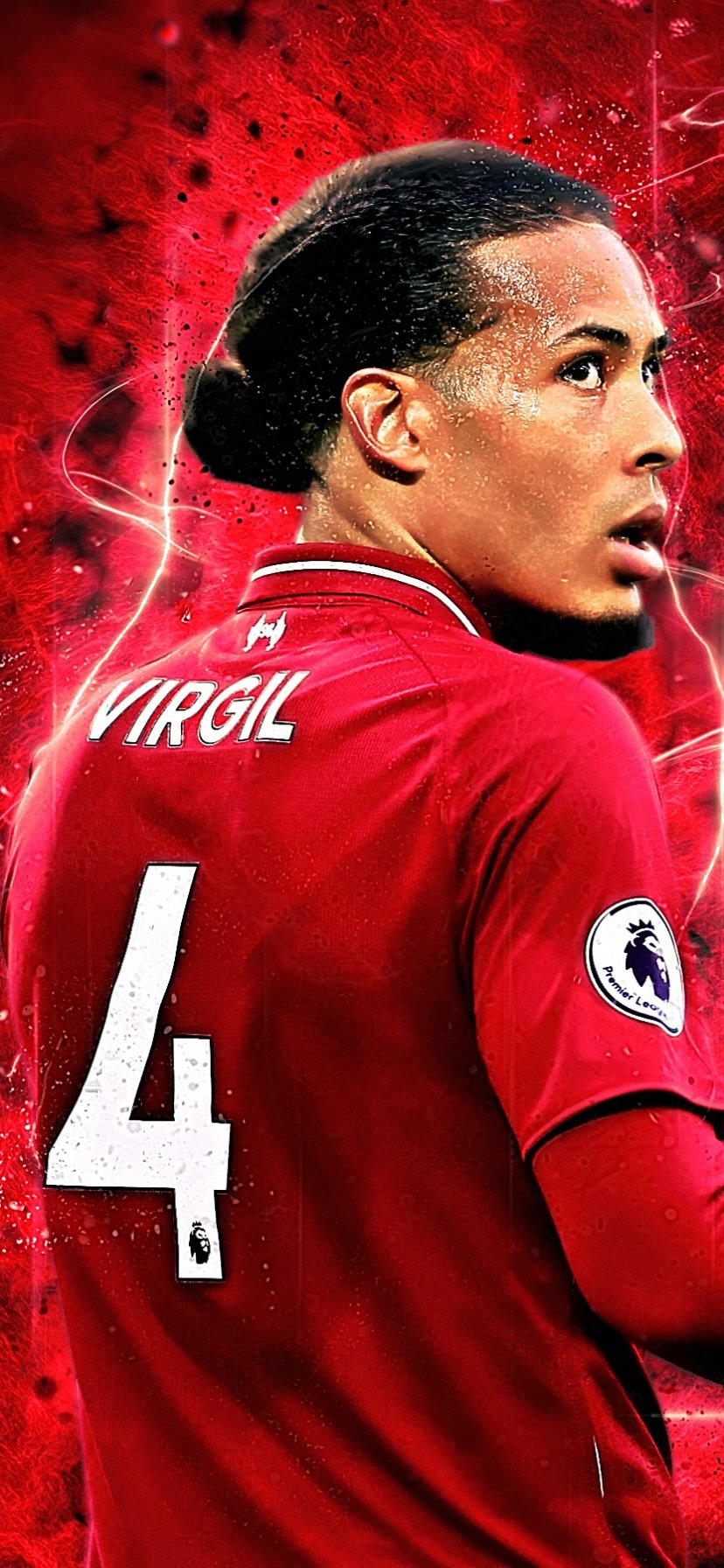 Virgil van Dijk transparent png render free in 2023