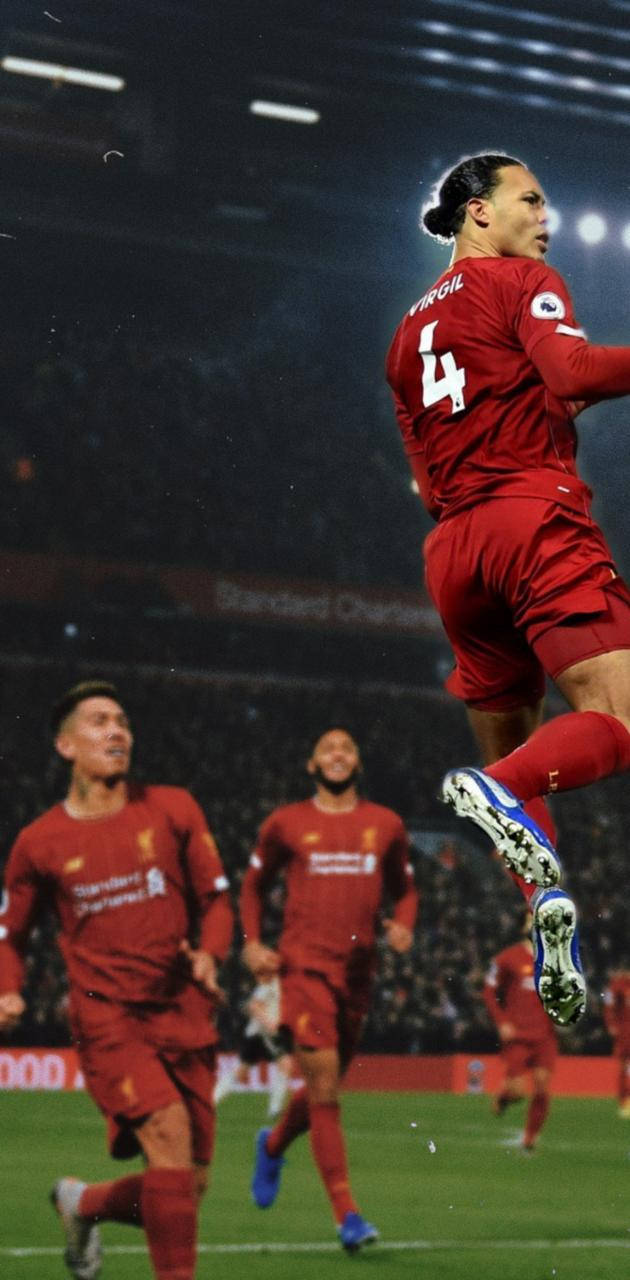Download Virgil Van Dijk Off The Ground Wallpaper