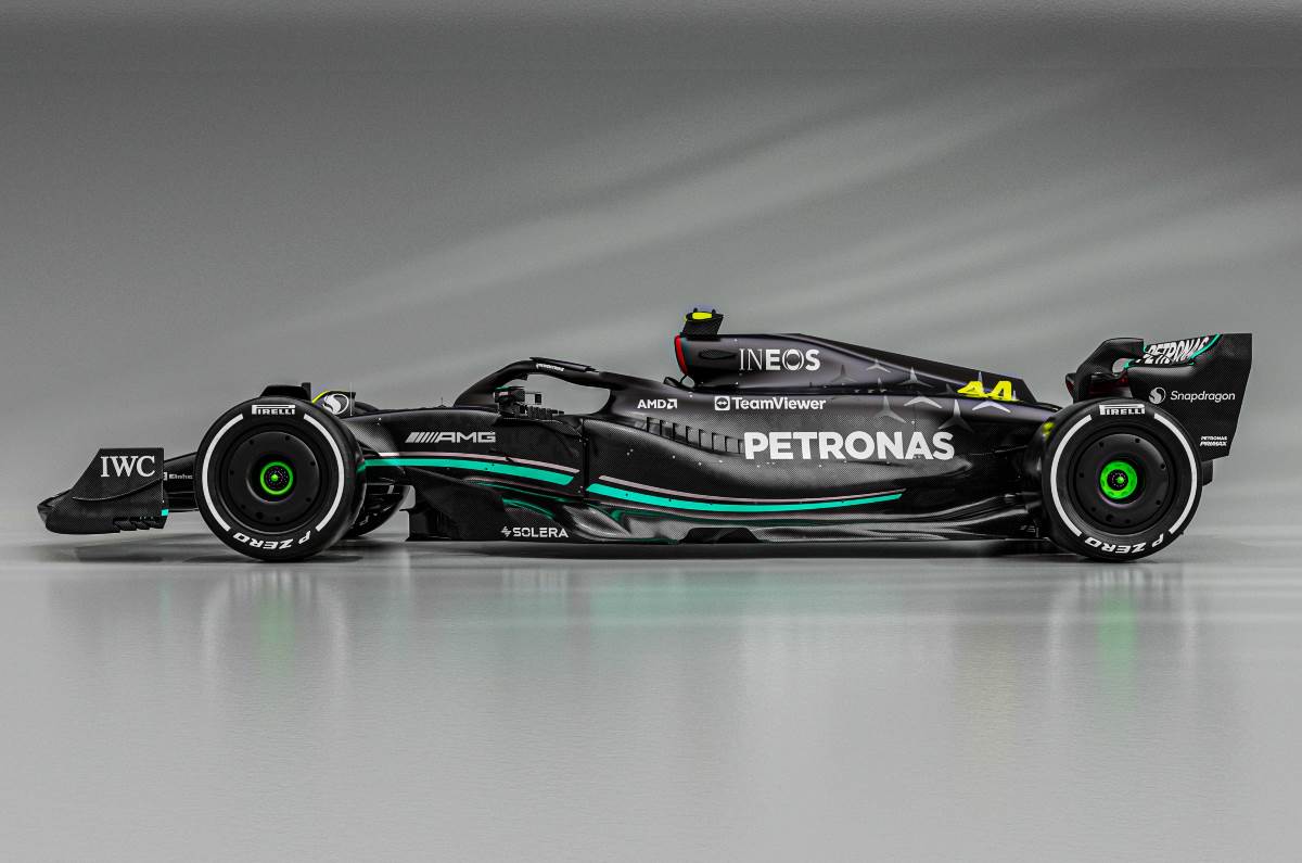 Mercedes 2023 F1 car, drivers, livery