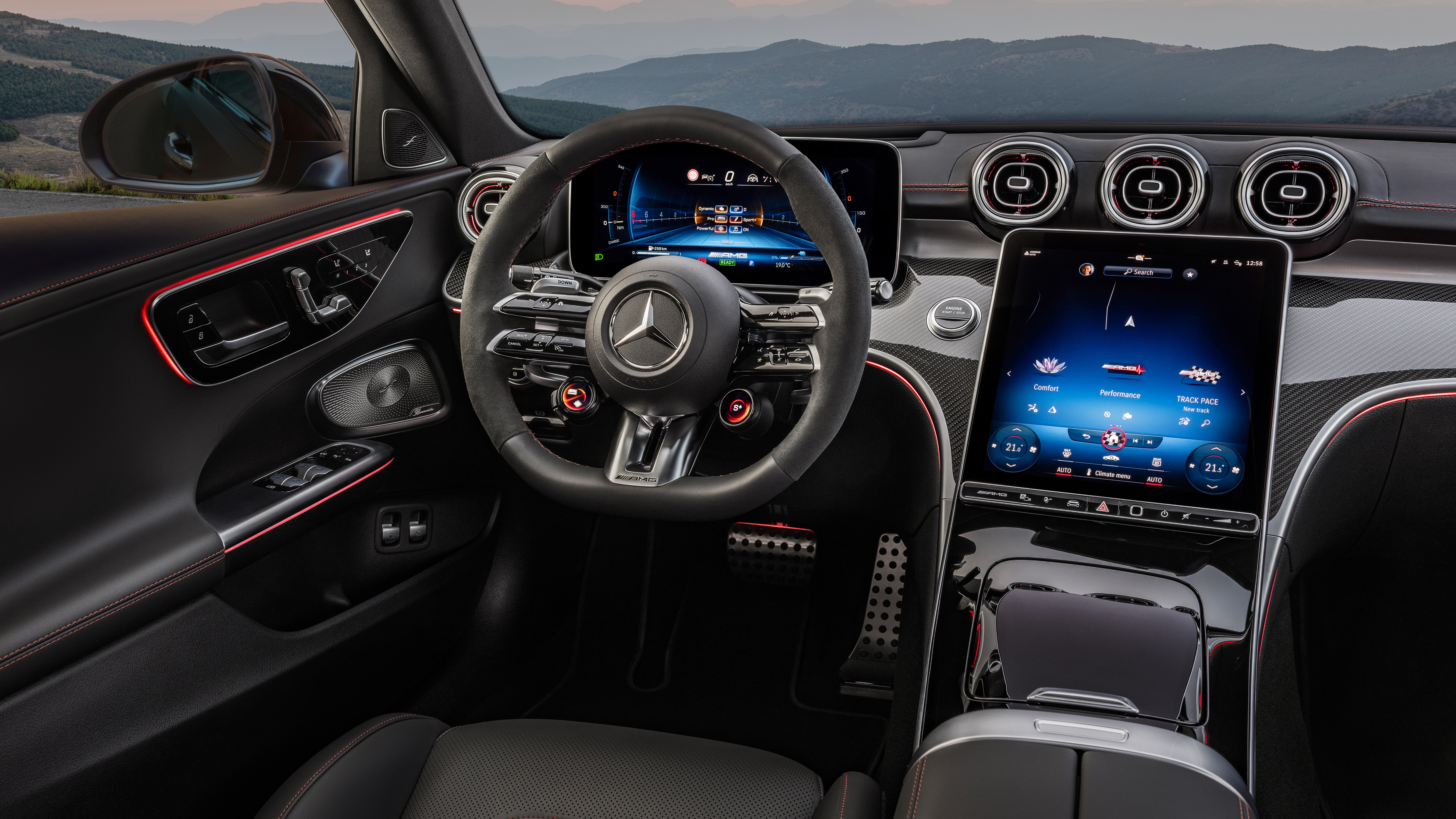 Mercedes AMG C 63 S E Performance Estate 2023 Interior Wallpaper Car Wallpaper