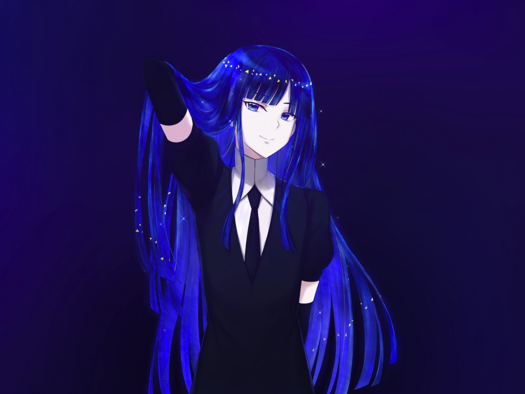 Wallpaper blue hair, lapis lazuli, houseki no kuni desktop wallpaper, HD image, picture, background, e90574