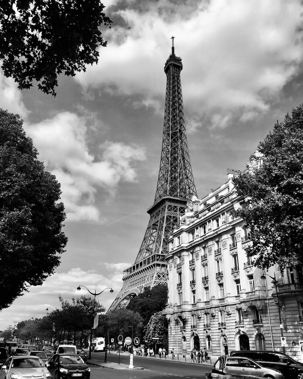 Black And White Paris Picture. Download Free Image