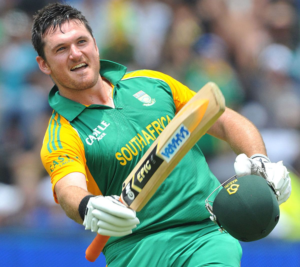 Graeme Smith Directs His Celebration Towards His Team Mates