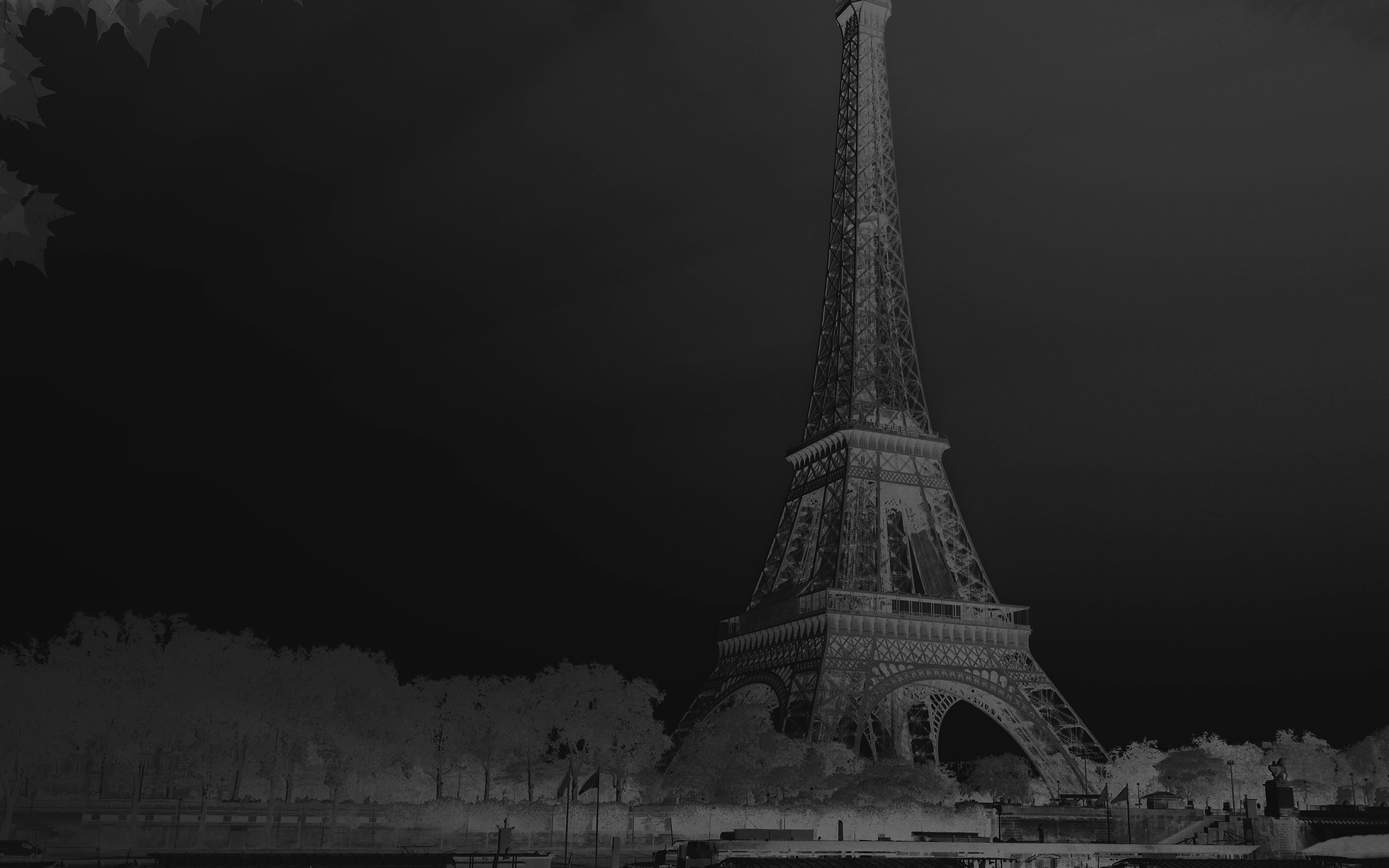wallpaper for desktop, laptop. sky dark bw black eiffel tower nature paris city
