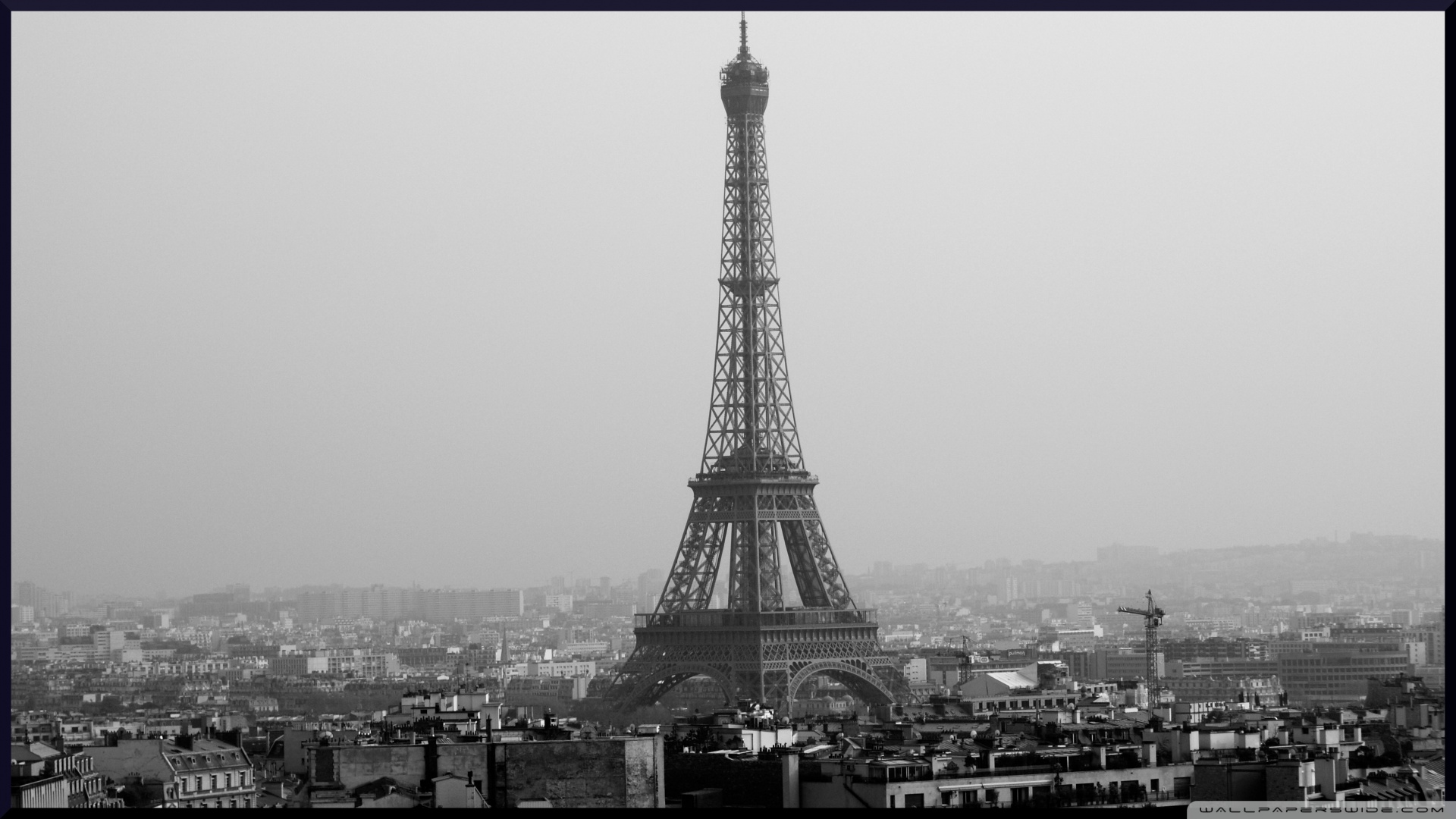 Tower Eiffel Black And White Ultra HD Desktop Background Wallpaper for 4K UHD TV, Widescreen & UltraWide Desktop & Laptop