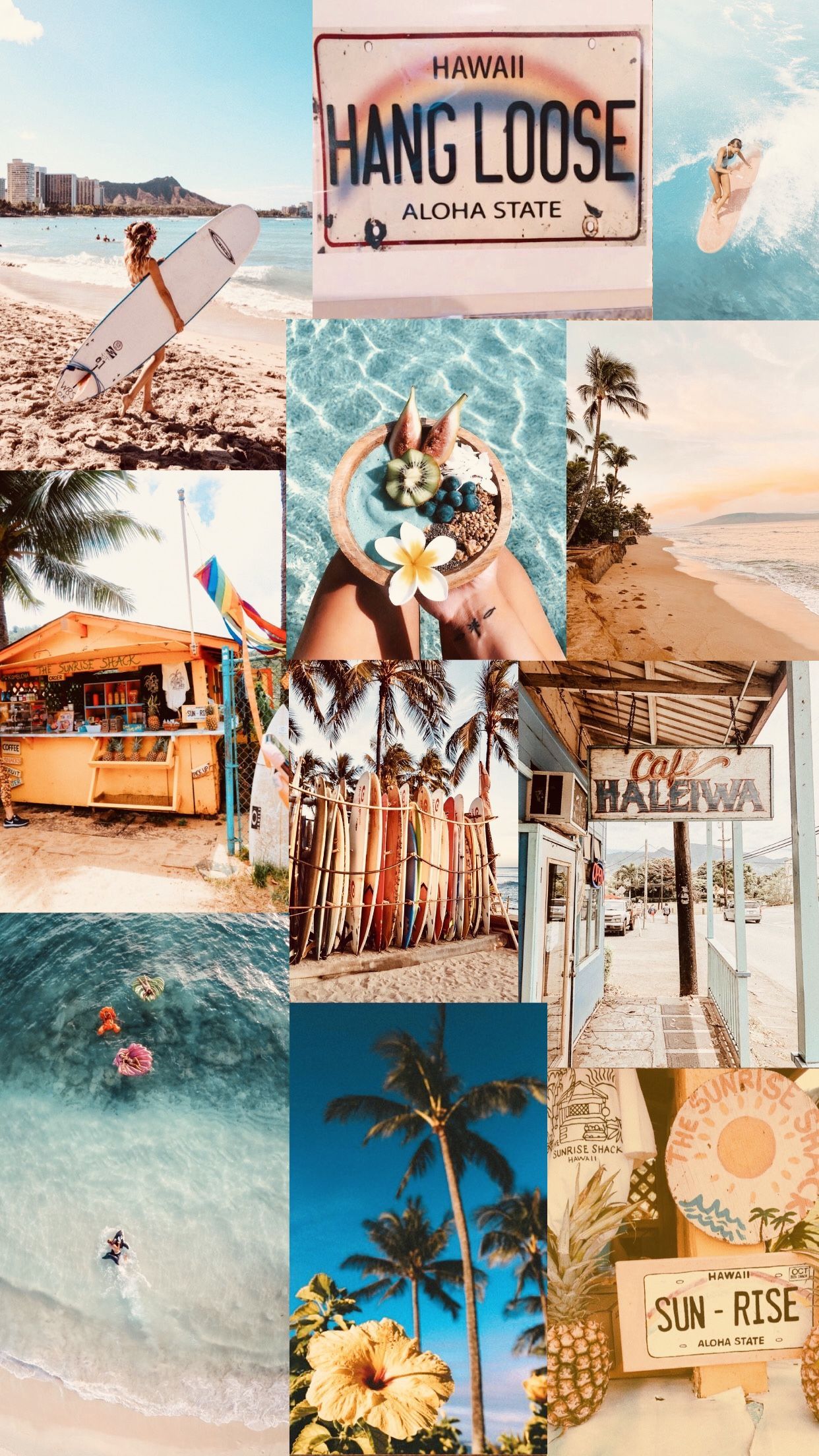 Hawaii Collage Wallpaper