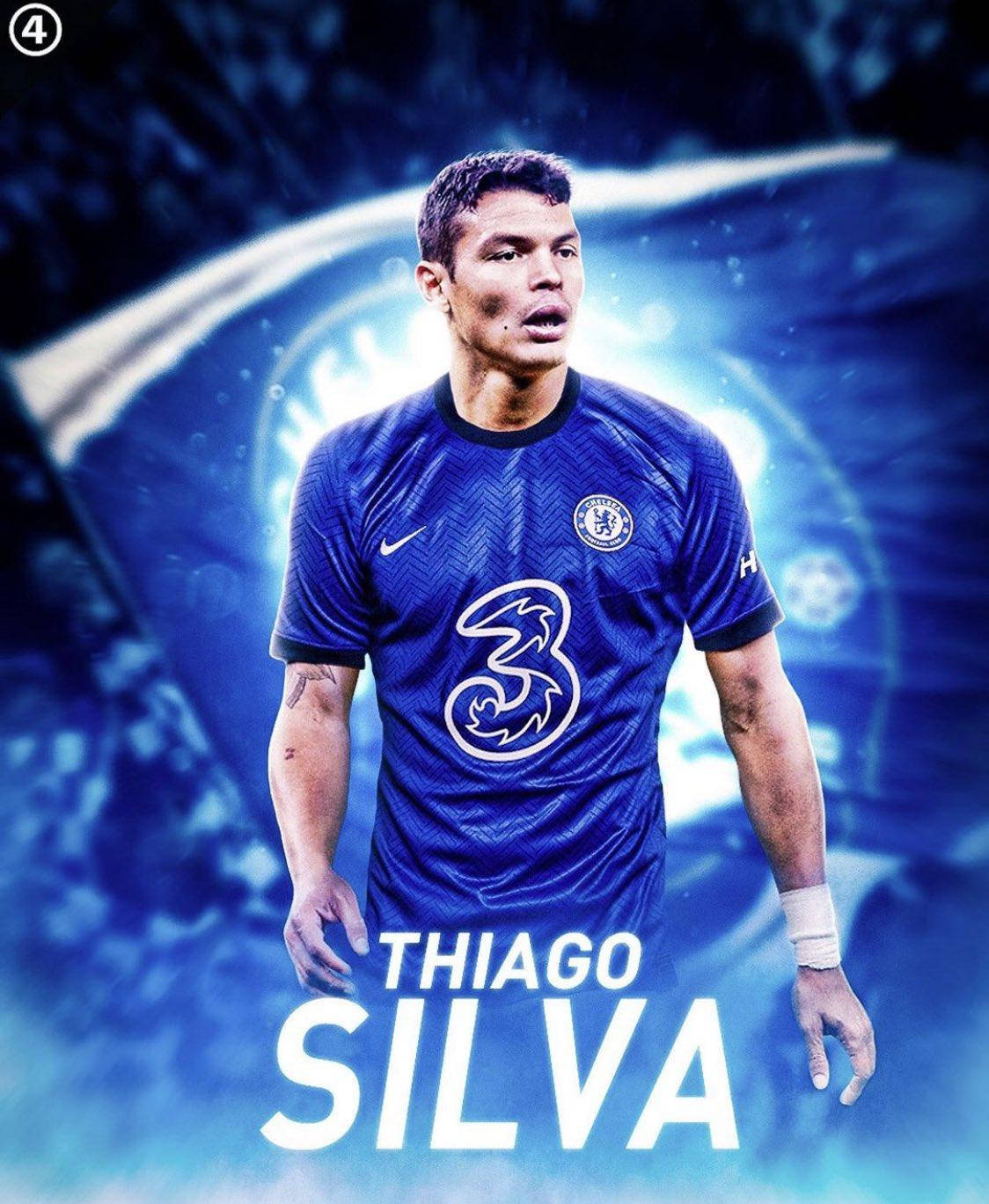 Download Blue Fanart Of Thiago Silva Wallpaper