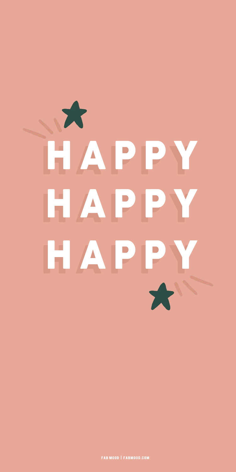 Cute Summer Wallpaper Ideas For iPhone & Phones, Happy Happy Happy