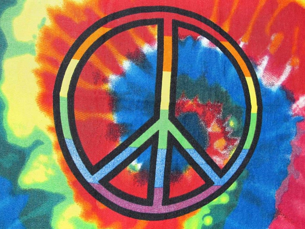 Tie Dye Peace Sign Wallpaper