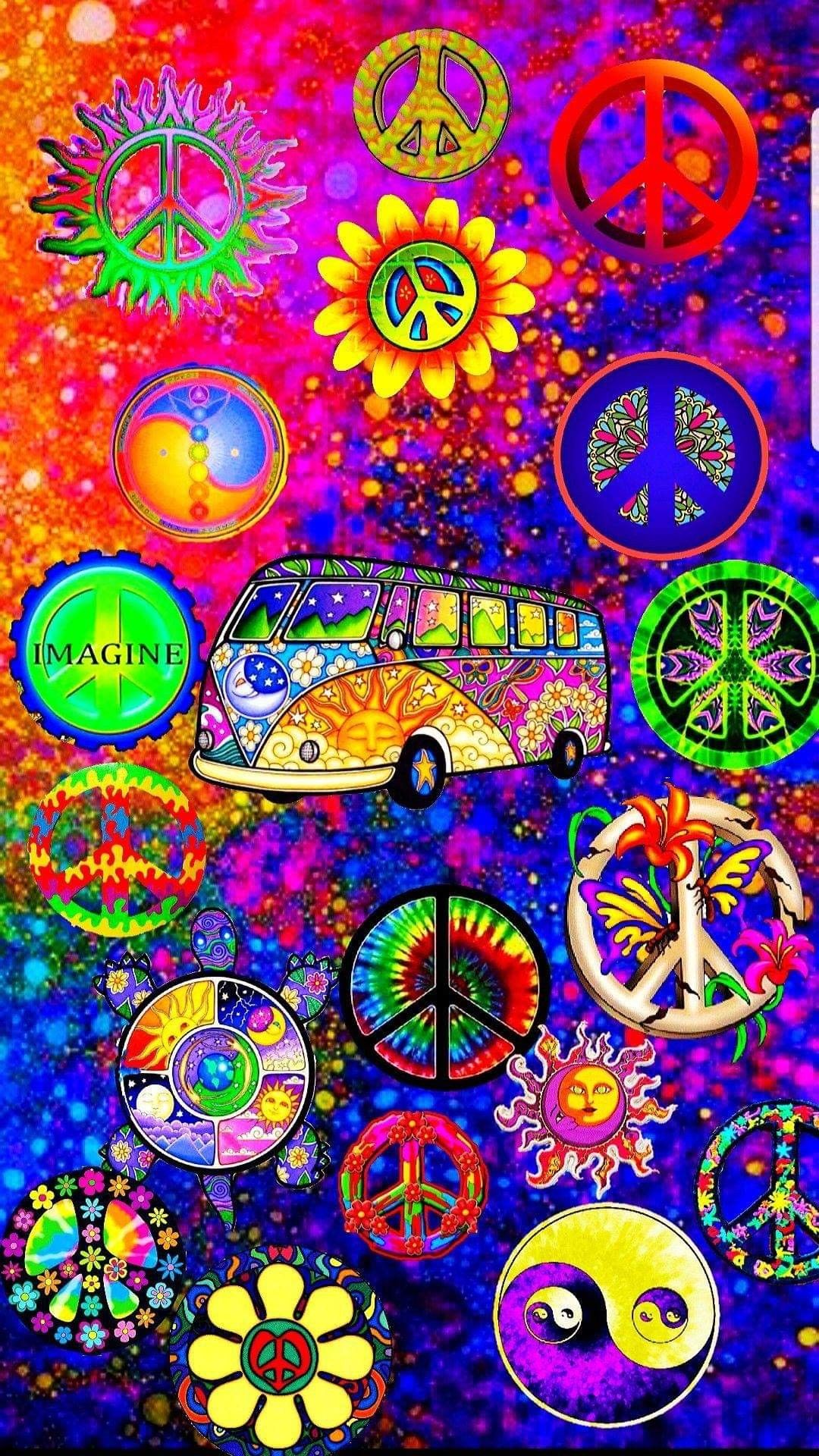 Hippie Peace Freaks ☮️. Peace art, Peace sign art hippie, Peace sign art