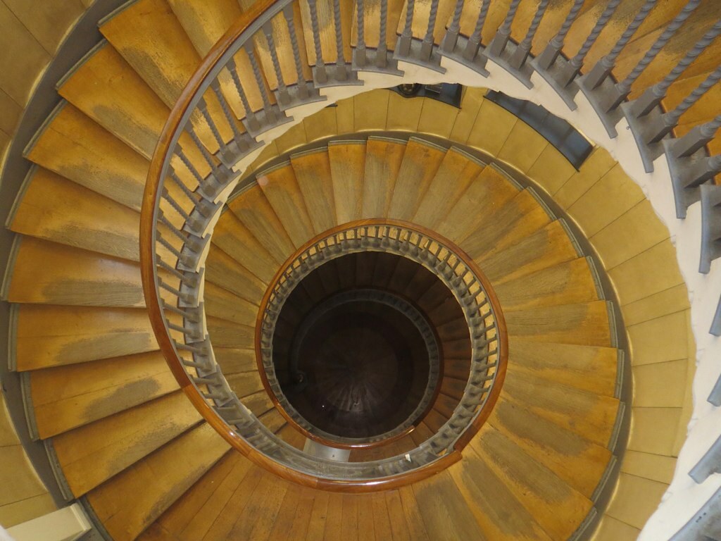 Spiral staircase. The Cecil Brewer Staircase In Heals on To