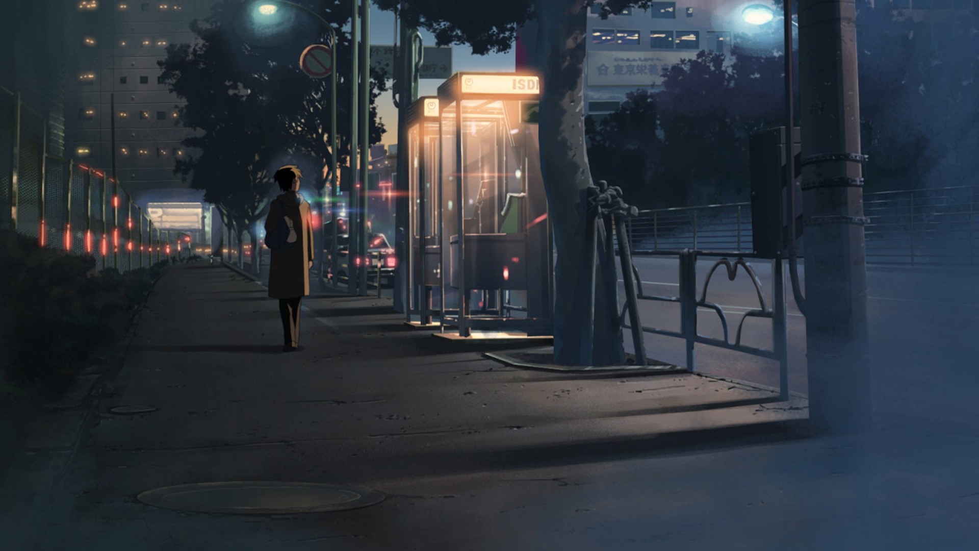 5 Centimeters Per Second, night, city, anime Gallery HD Wallpaper