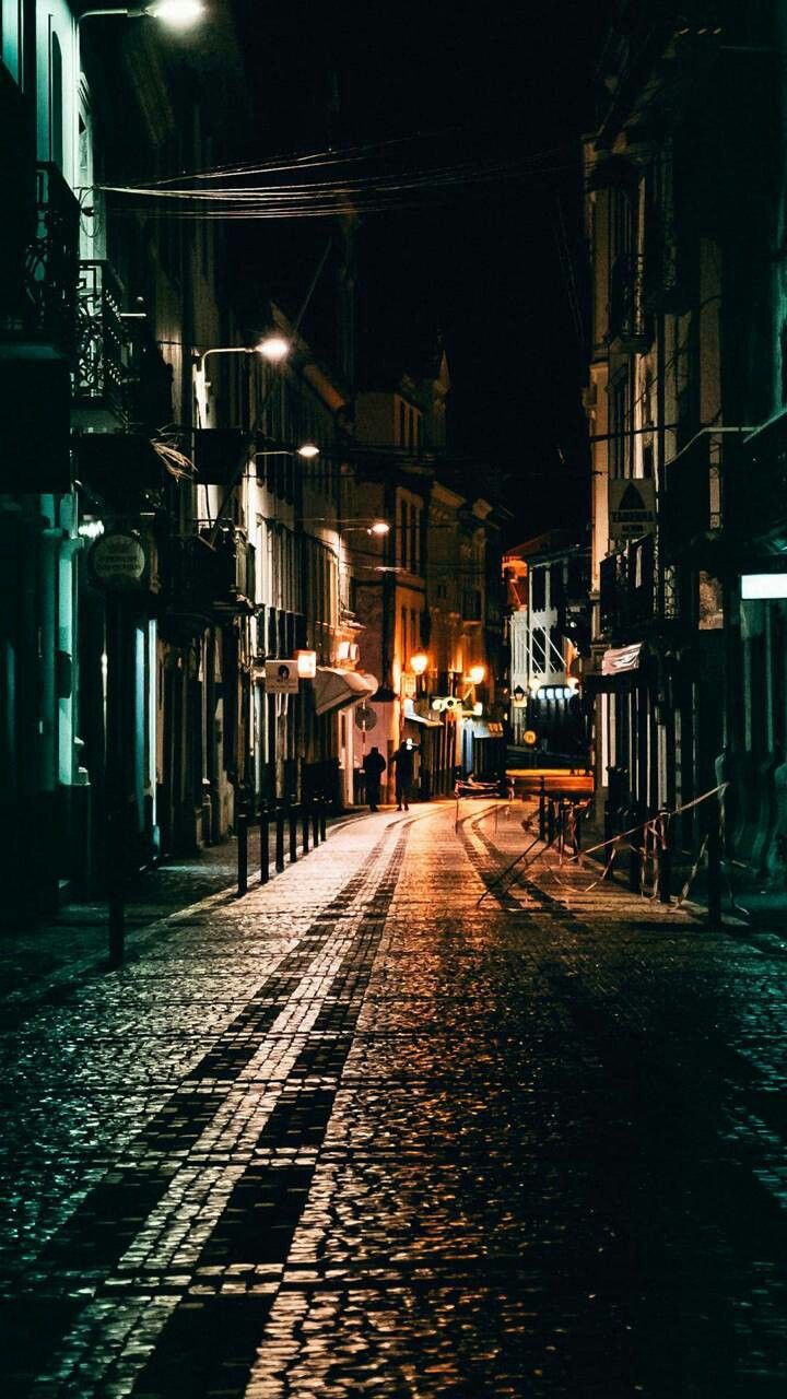 Street. City. Travel. Wallpaper. iPhone. Android. Soyut manzara, Gece fotoğrafçılığı, Sokak