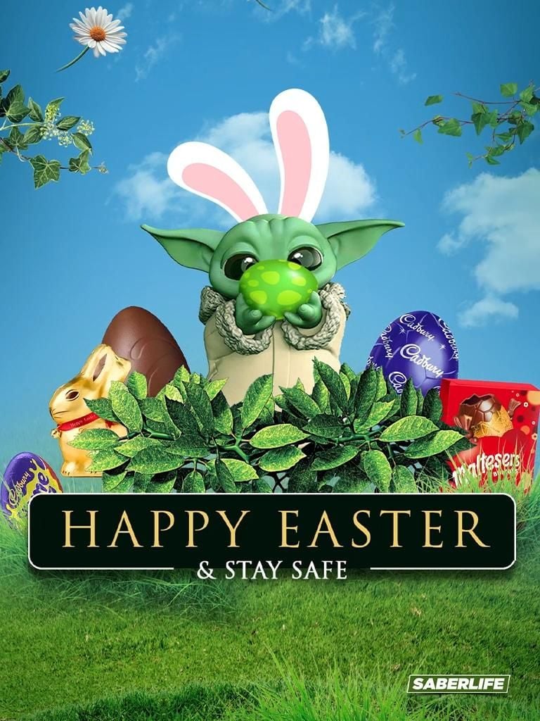 Happy Easter & Stay Safe!. Star wars art, Yoda wallpaper, Easter wallpaper