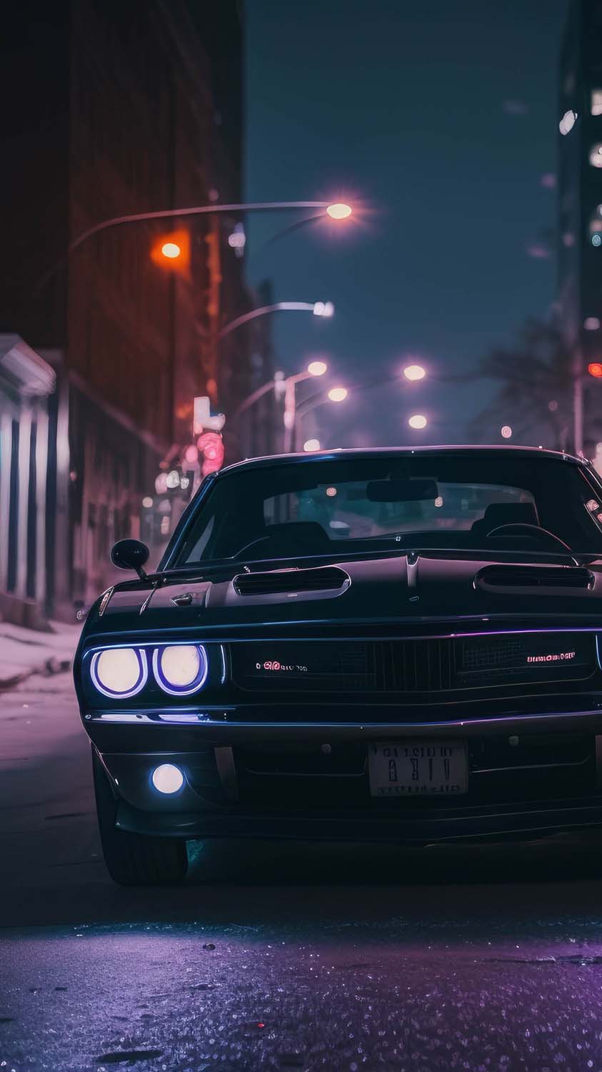 Dodge Challenger Night IPhone Wallpaper HD Wallpaper, iPhone Wallpaper