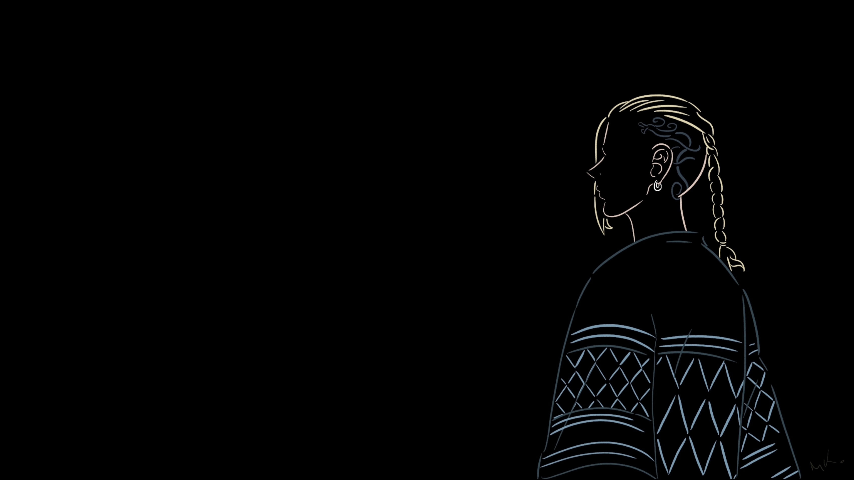 Ken Ryuguji aka Draken from TOKYO REVENGERS (MINIMAL DESKTOP WALLPAPER ) BY ME