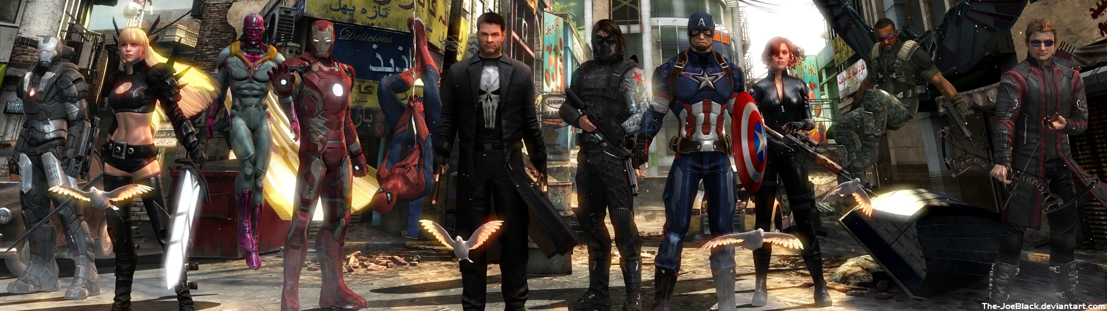 Avengers Screen Wallpaper. Dual screen wallpaper, Screen wallpaper, Iron man HD wallpaper