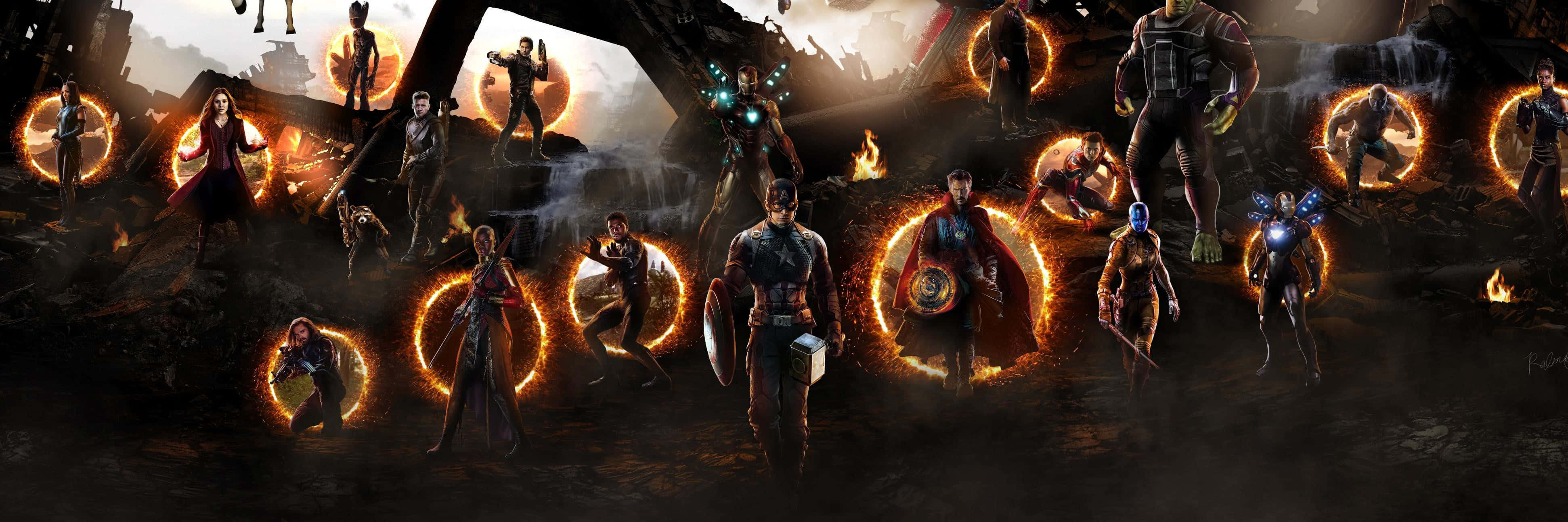 Download Avengers Dual Screen Wallpaper