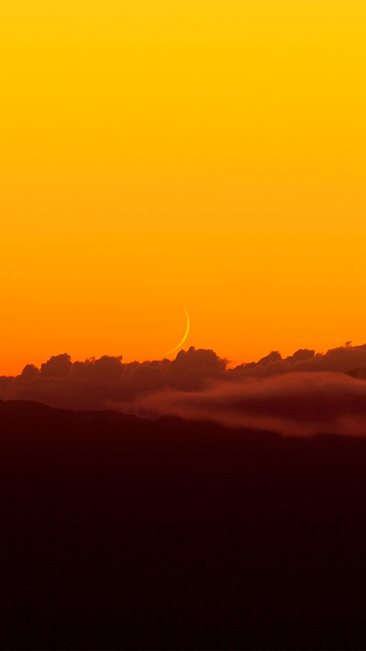 iPhone X wallpaper. sky orange sunset nature