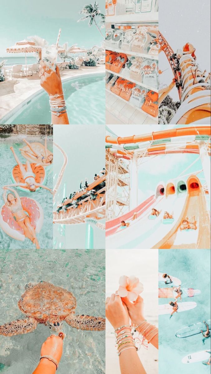 Aesthetic collage. Cute summer wallpaper, Cute tumblr wallpaper, Preppy wallpaper