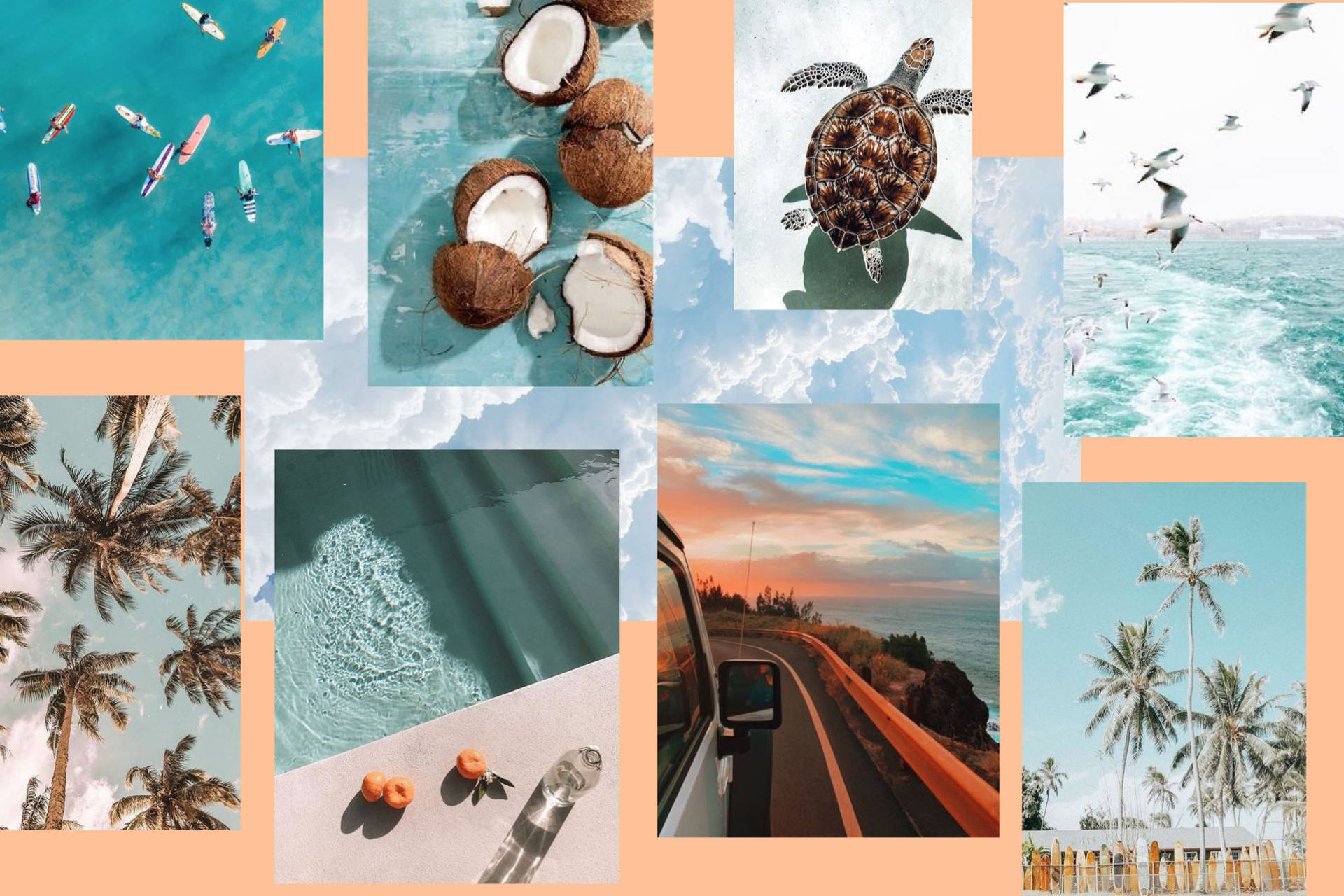 Download Summer Vibes Collage Wallpaper