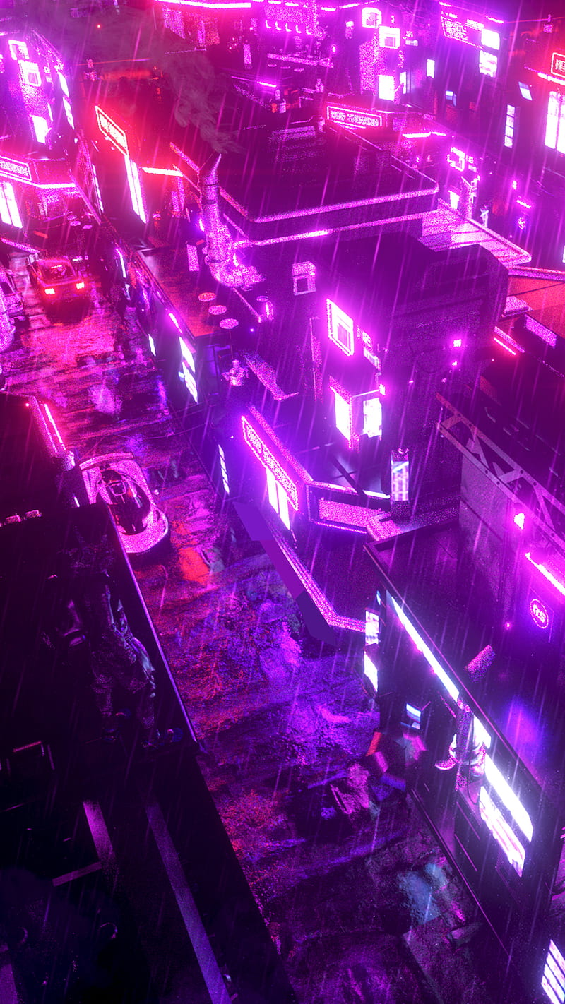 CYBER TOWN, 3D, Art, CYBER, Car, Cyberpunk, Cyberpunk Future, Futuristic, Neo, Neon, Neon Purple,. Pink neon wallpaper, Neon wallpaper, Cyberpunk aesthetic